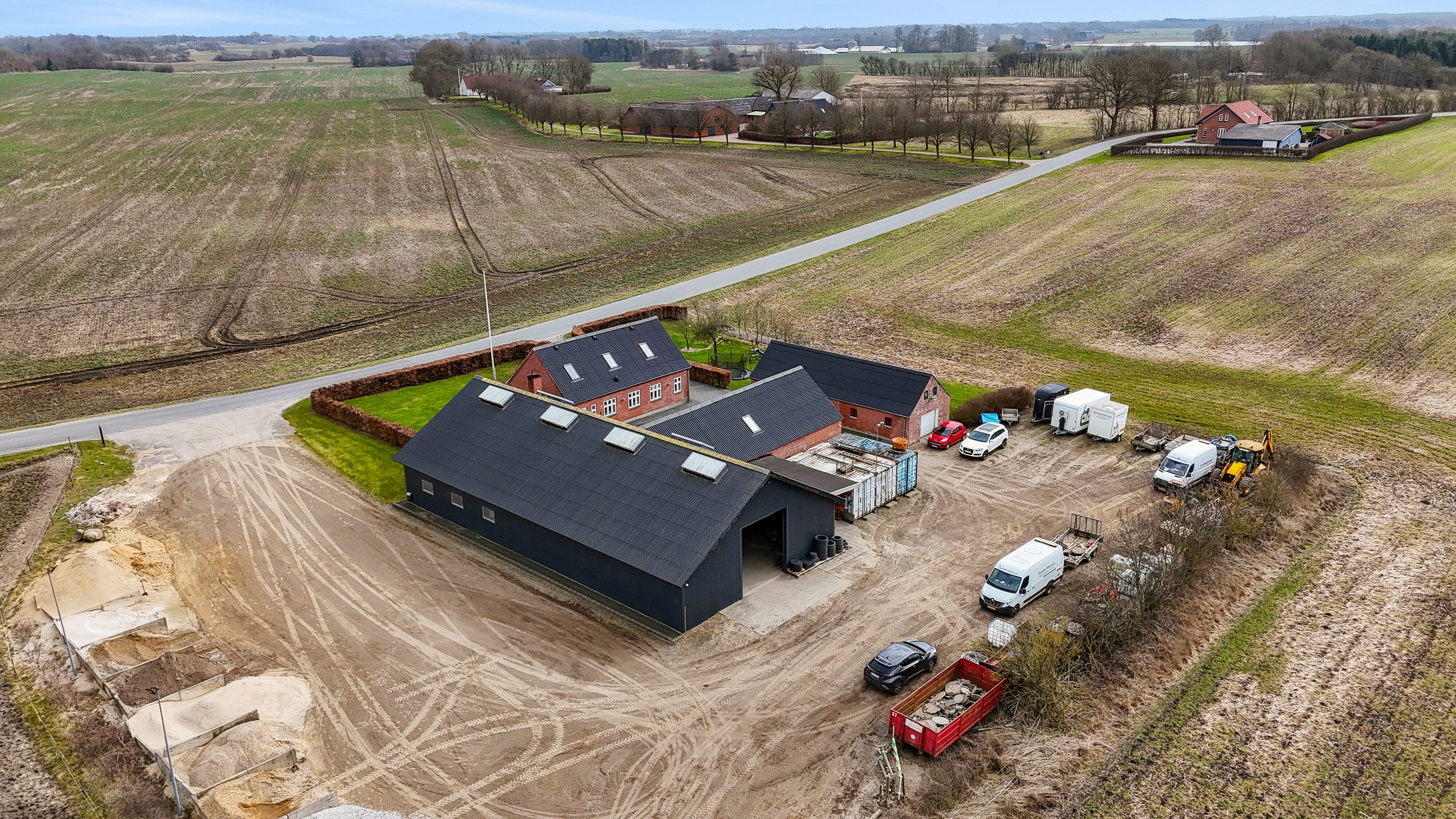 Fremhævet luftfoto billede i fuldskærmstilstand. Billede af Grågårdevej 4, Gråskov, 8620 Kjellerup