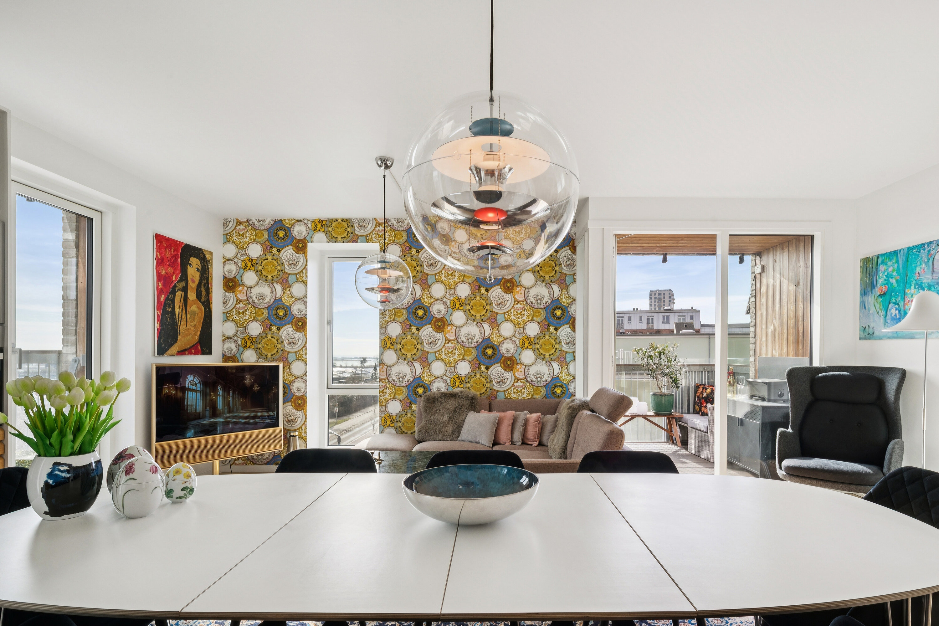 Fremhævet spisestue billede i fuldskærmstilstand. Billede af Amager Strandvej 58F, 3. 2., 2300 København S