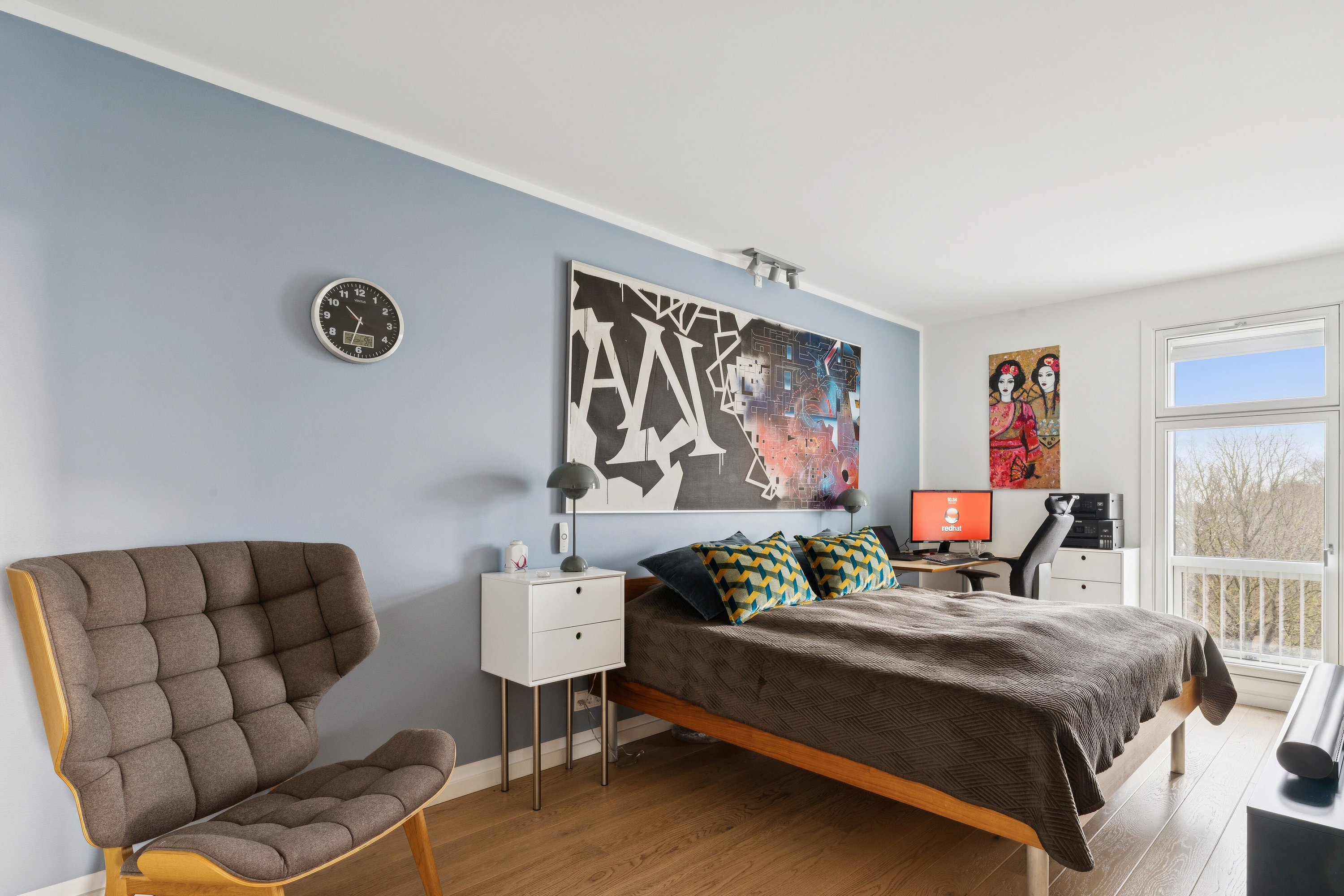 Fremhævet soveværelse billede i fuldskærmstilstand. Billede af Amager Strandvej 58F, 3. 2., 2300 København S