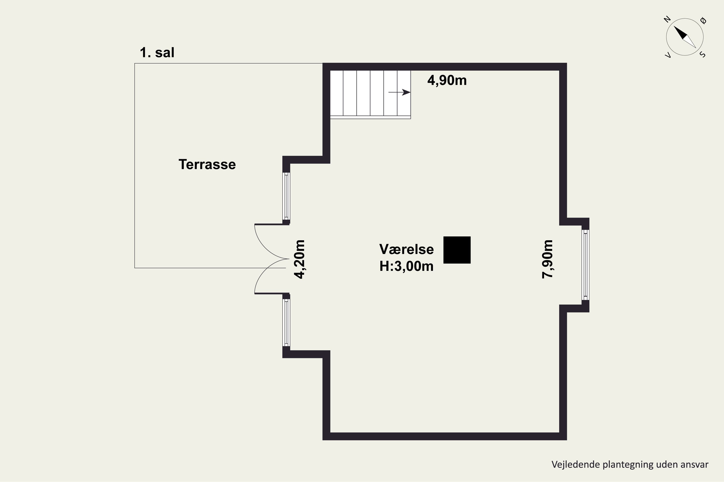 Plantegninger billede af Åmosevej 38, Brokøb, 4450 Jyderup