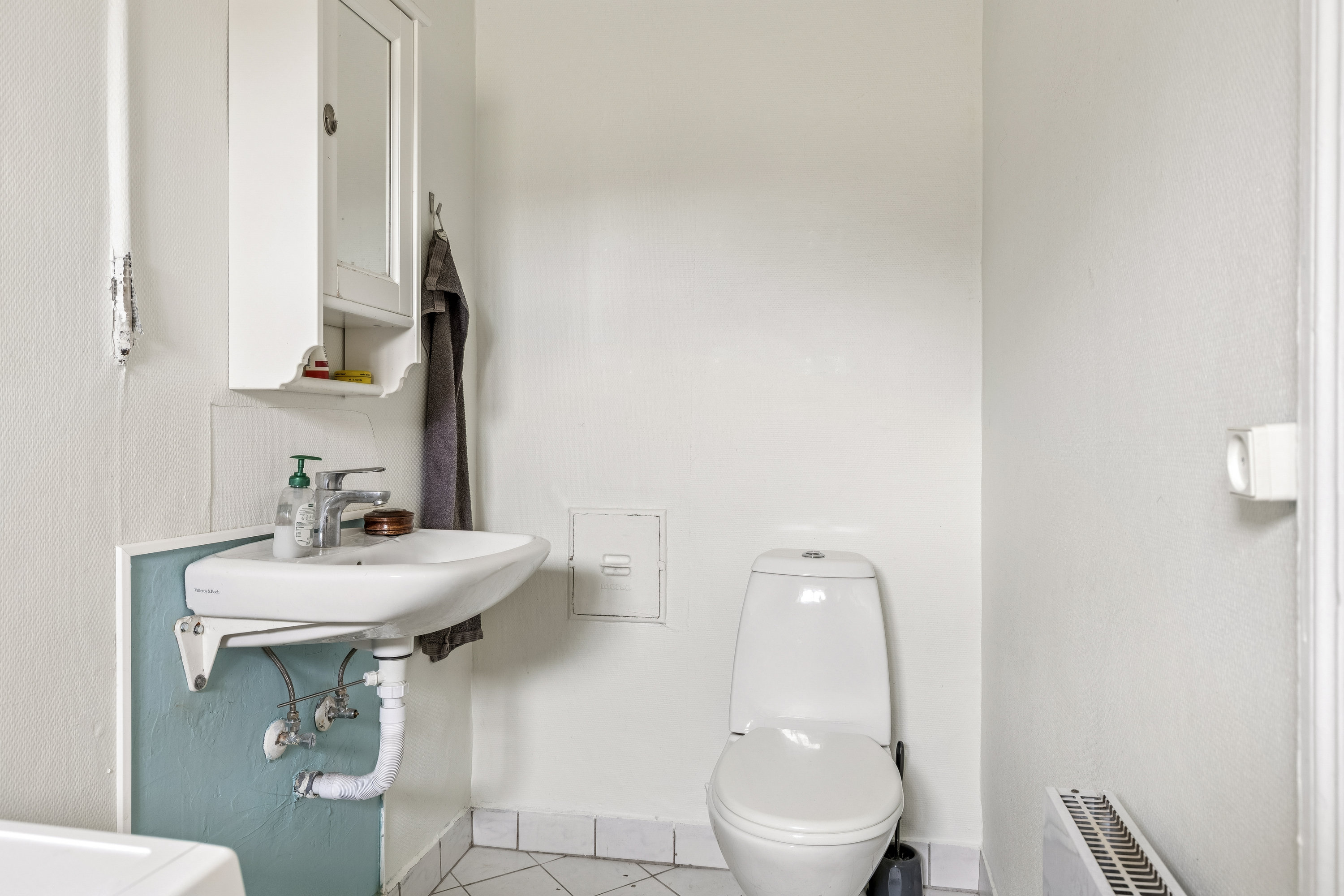 Fremhævet badeværelse billede i fuldskærmstilstand. Billede af Åmosevej 38, Brokøb, 4450 Jyderup