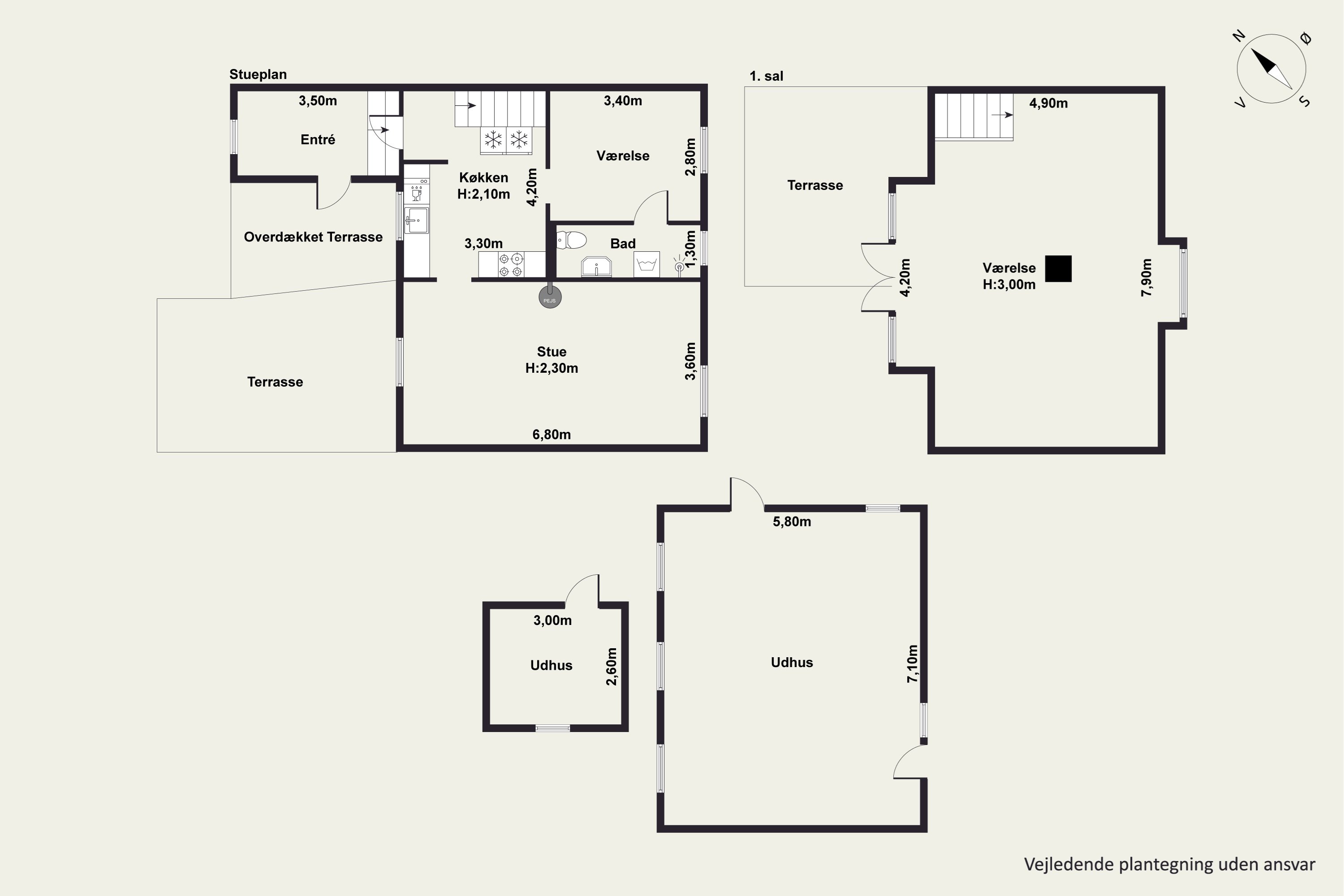 Plantegninger billede af Åmosevej 38, Brokøb, 4450 Jyderup