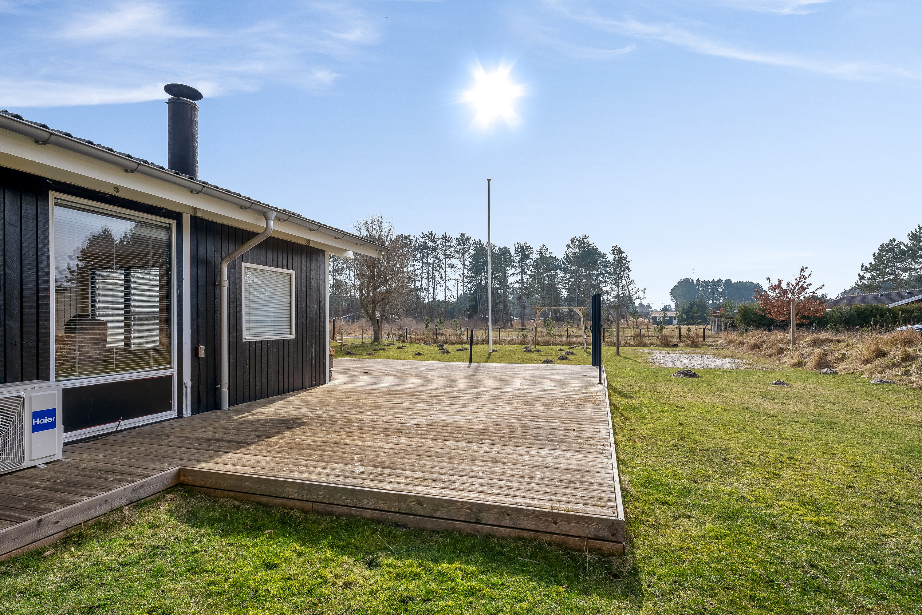 Fremhævet terrasse billede i fuldskærmstilstand. Billede af Fasanvænget 5, Saksfjed Ø, 4970 Rødby