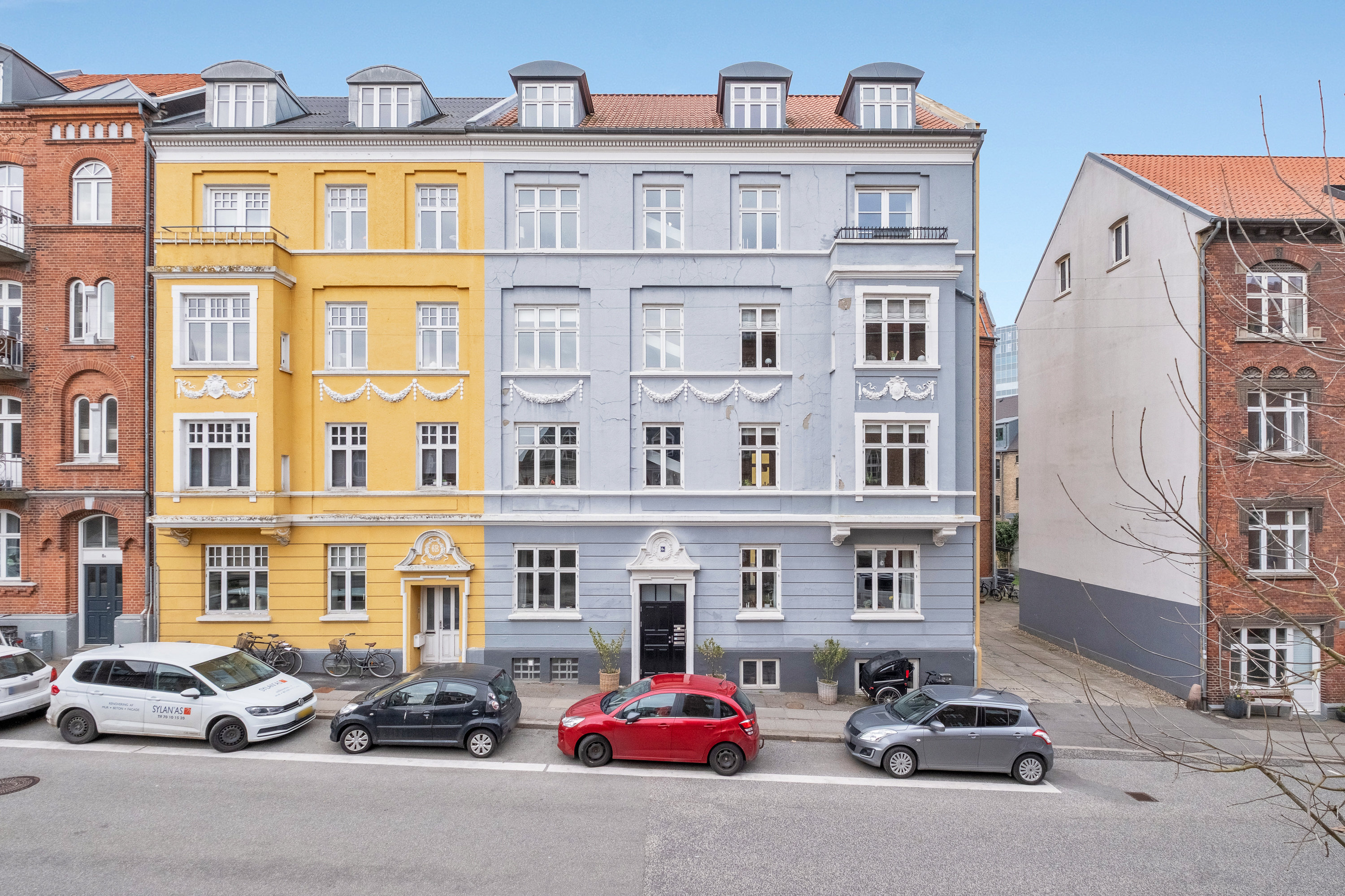 Fremhævet facade billede i fuldskærmstilstand. Billede af Marselisborg Allé 6A, 4., 8000 Aarhus C