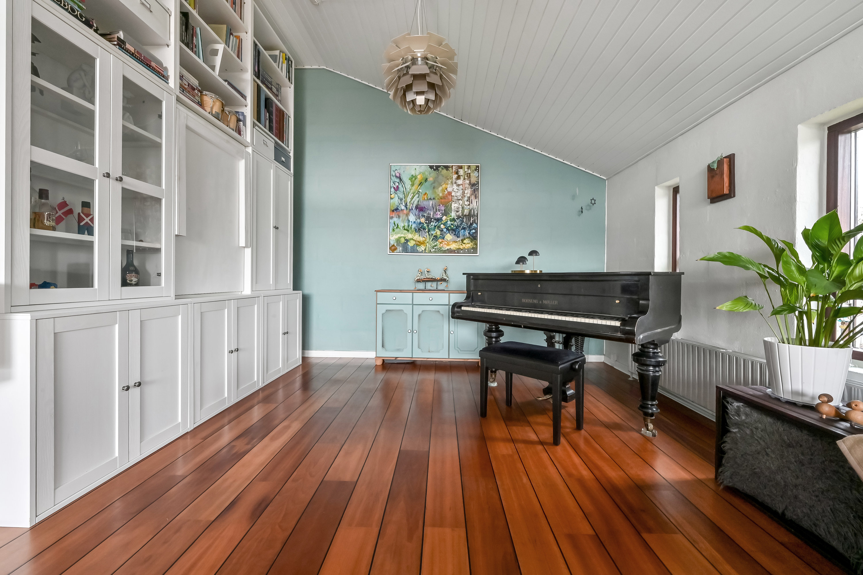 Fremhævet stue billede i fuldskærmstilstand. Billede af Heimdalsvej 30, 7400 Herning