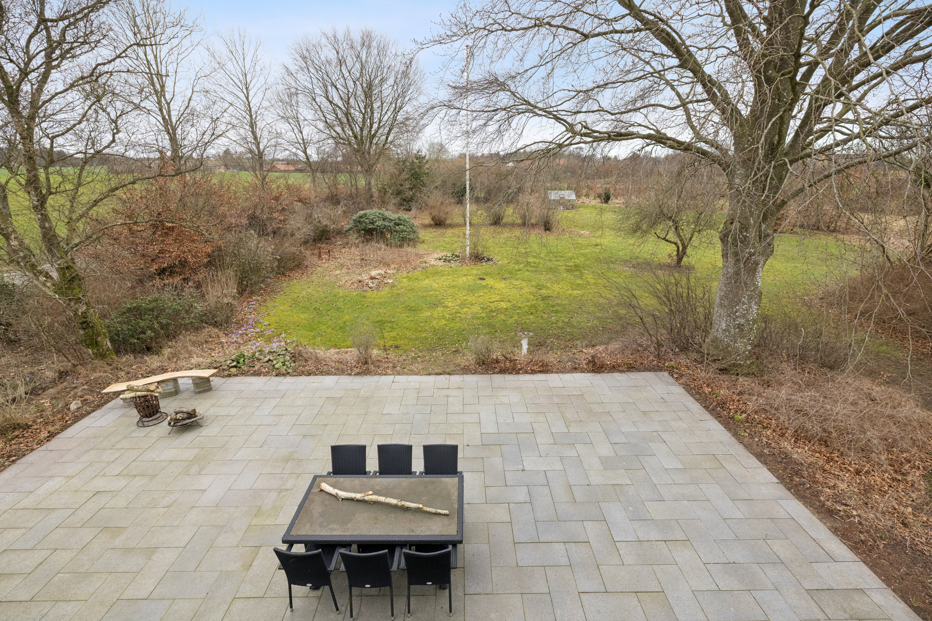 Fremhævet terrasse billede i fuldskærmstilstand. Billede af Foldbjergvej 3, Sparkær, 8800 Viborg