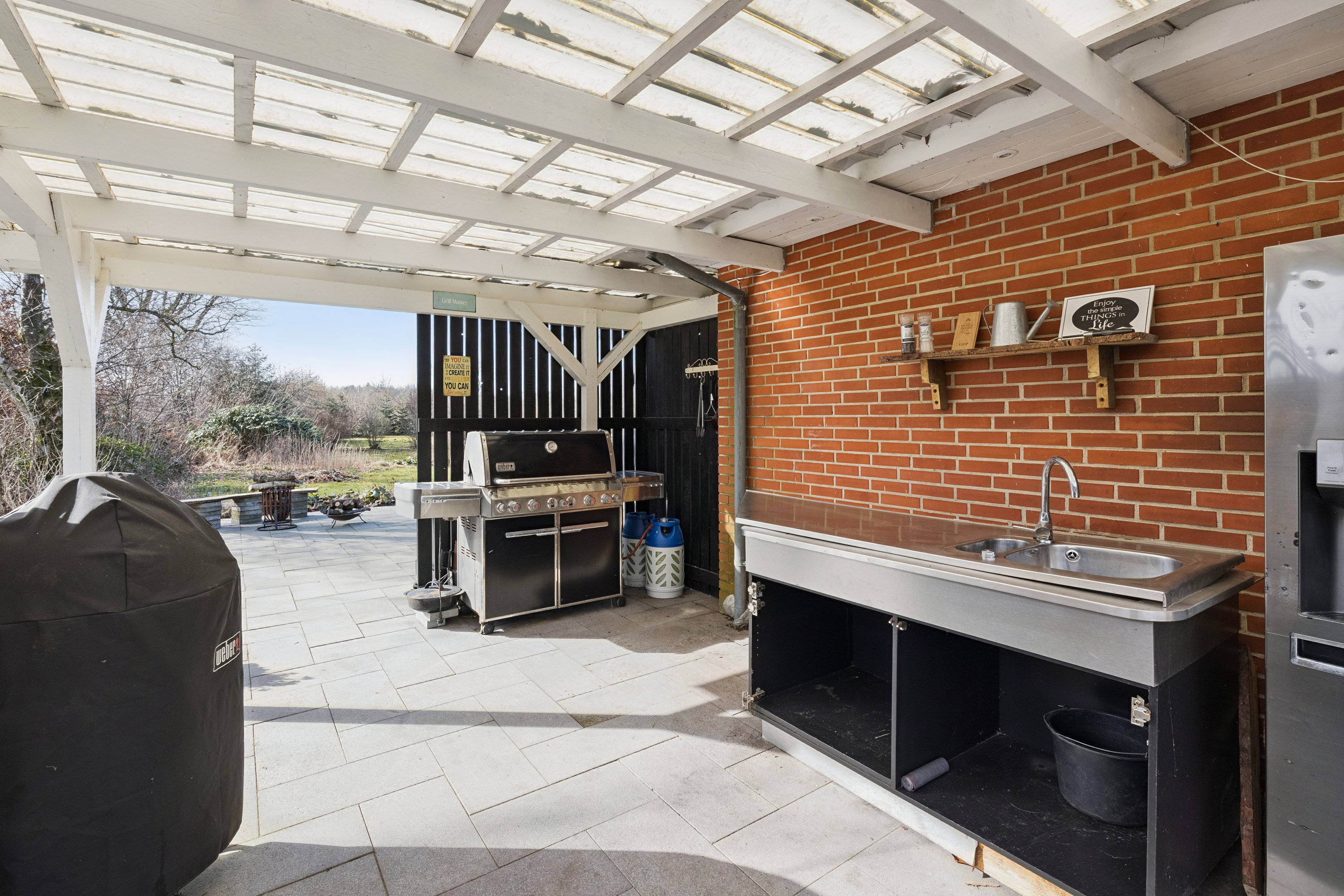 Fremhævet terrasse billede i fuldskærmstilstand. Billede af Foldbjergvej 3, Sparkær, 8800 Viborg