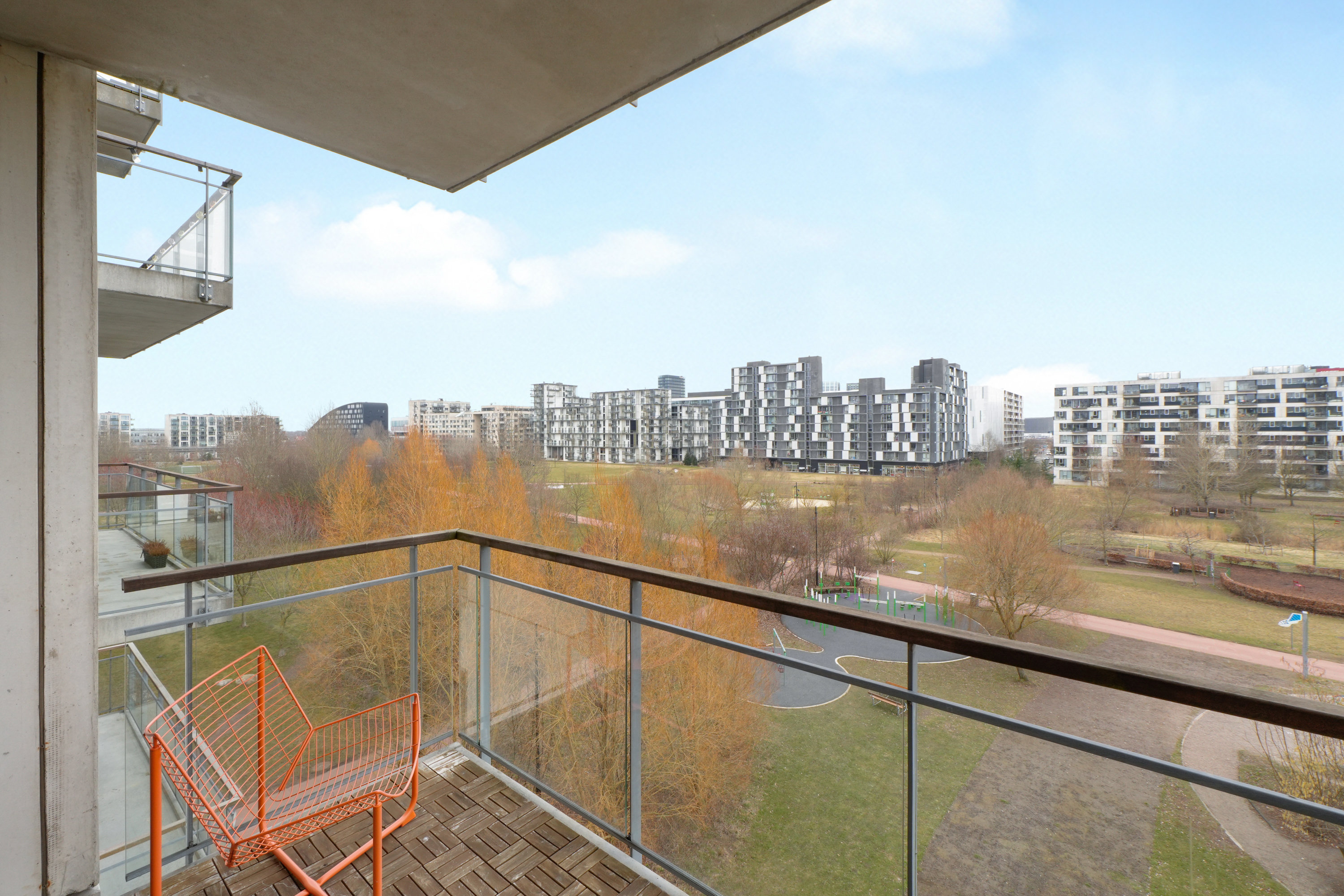 Fremhævet altan billede i fuldskærmstilstand. Billede af C.F. Møllers Allé 8, 4. th., 2300 København S