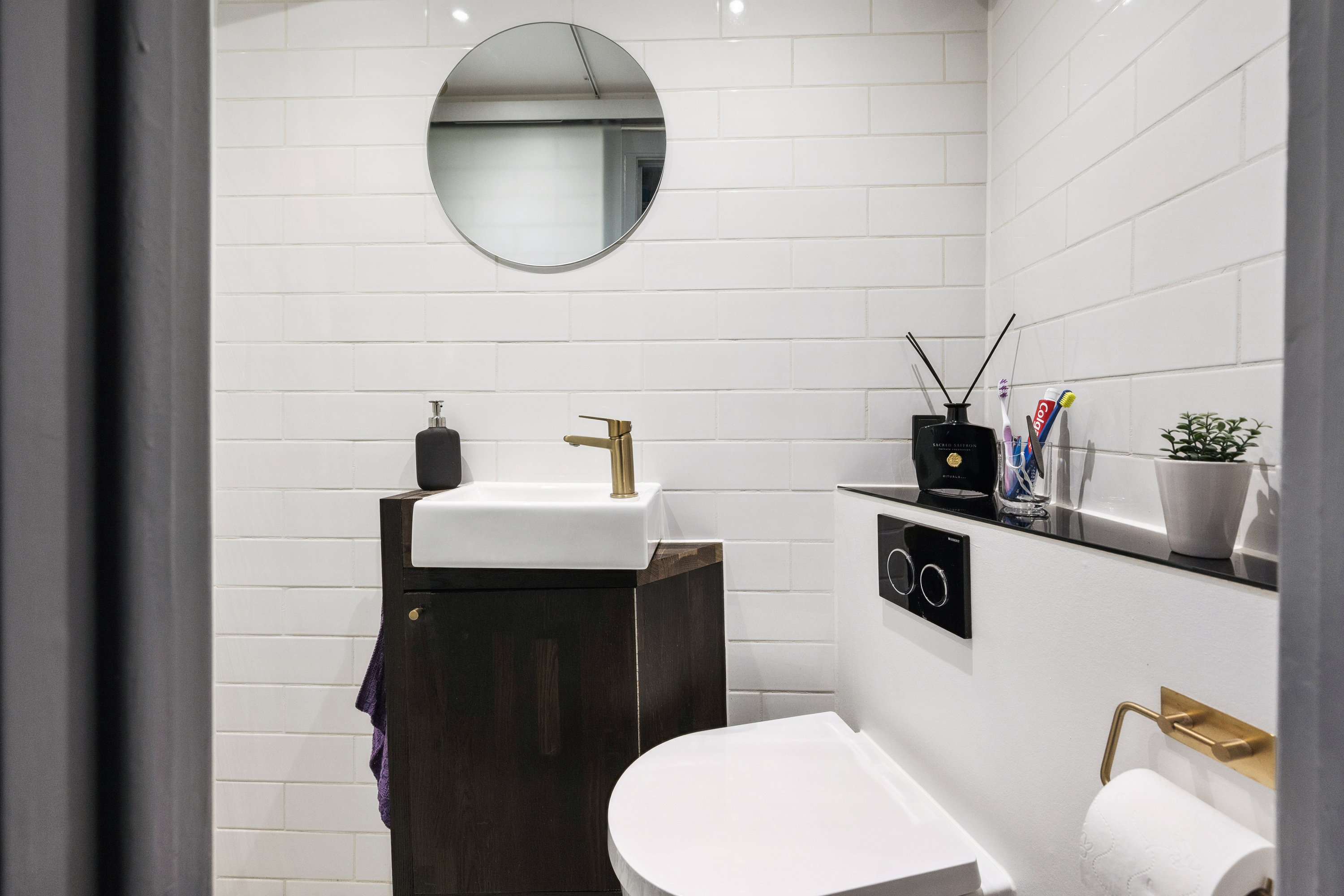 Fremhævet badeværelse billede i fuldskærmstilstand. Billede af Paradisgade 5, st.. th., 8000 Aarhus C