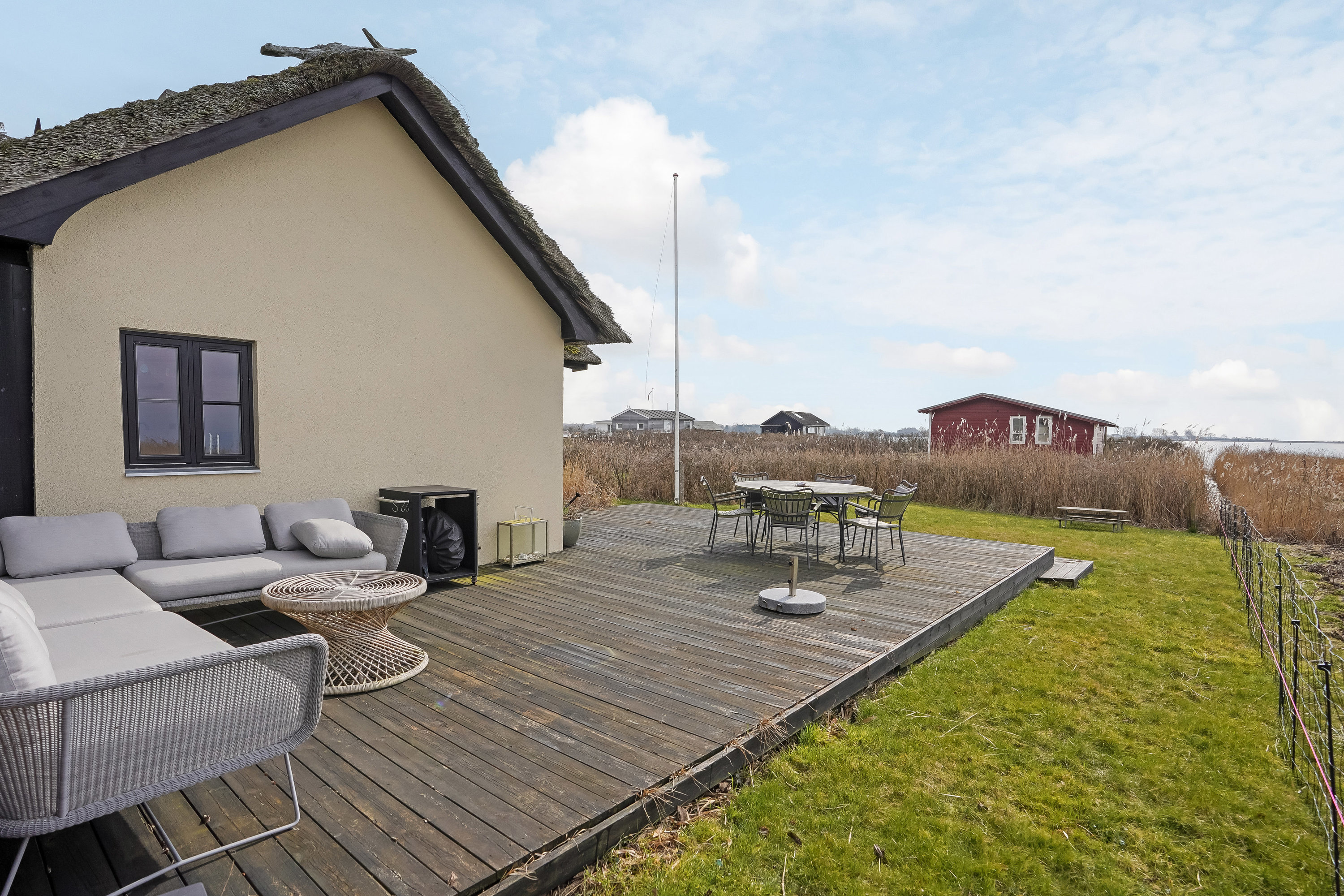 Fremhævet terrasse billede i fuldskærmstilstand. Billede af Juul Nielsenvej 23, Føns, 5580 Nørre Aaby