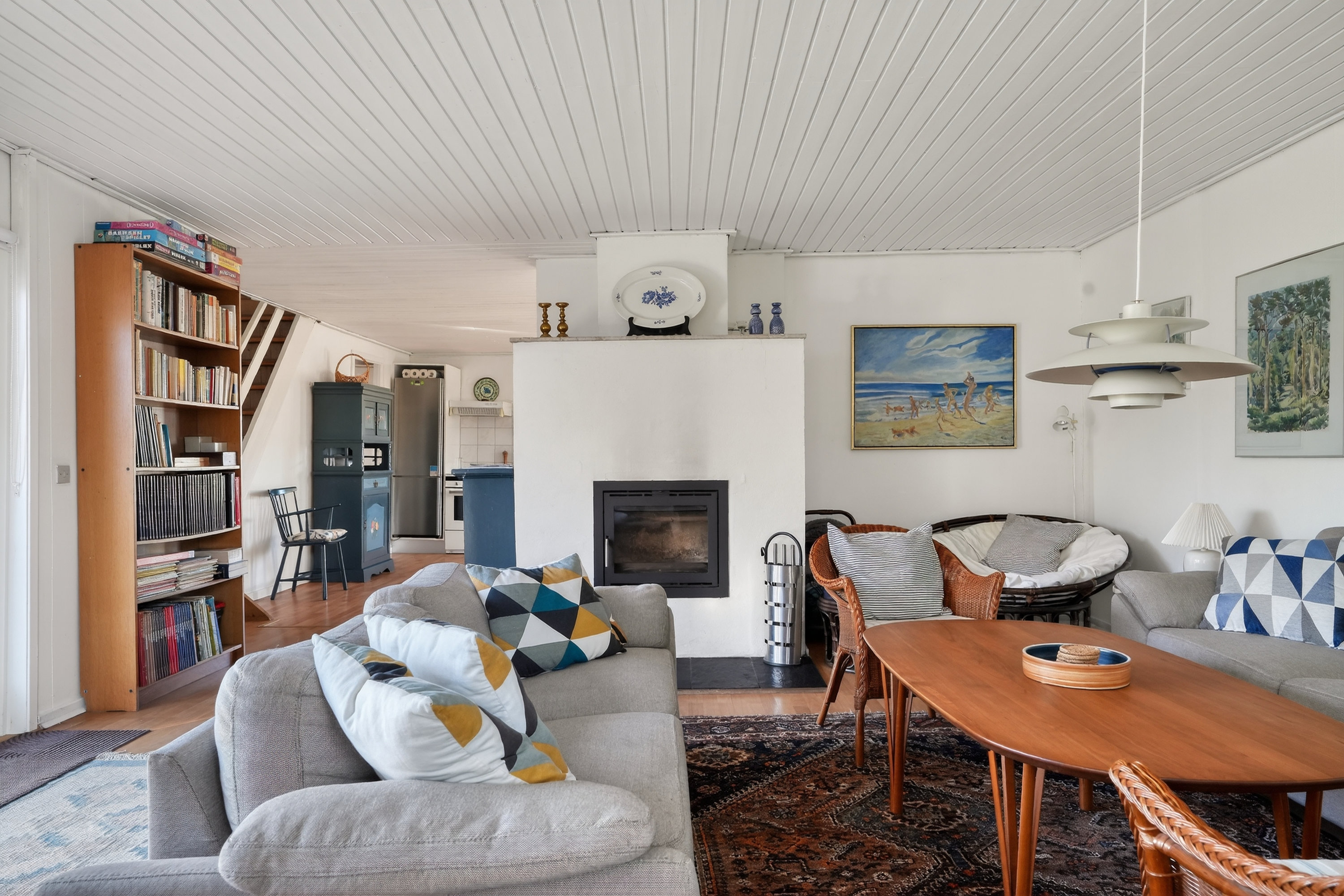 Fremhævet stue billede i fuldskærmstilstand. Billede af Lærkeengen 1, Klint, 4500 Nykøbing Sj