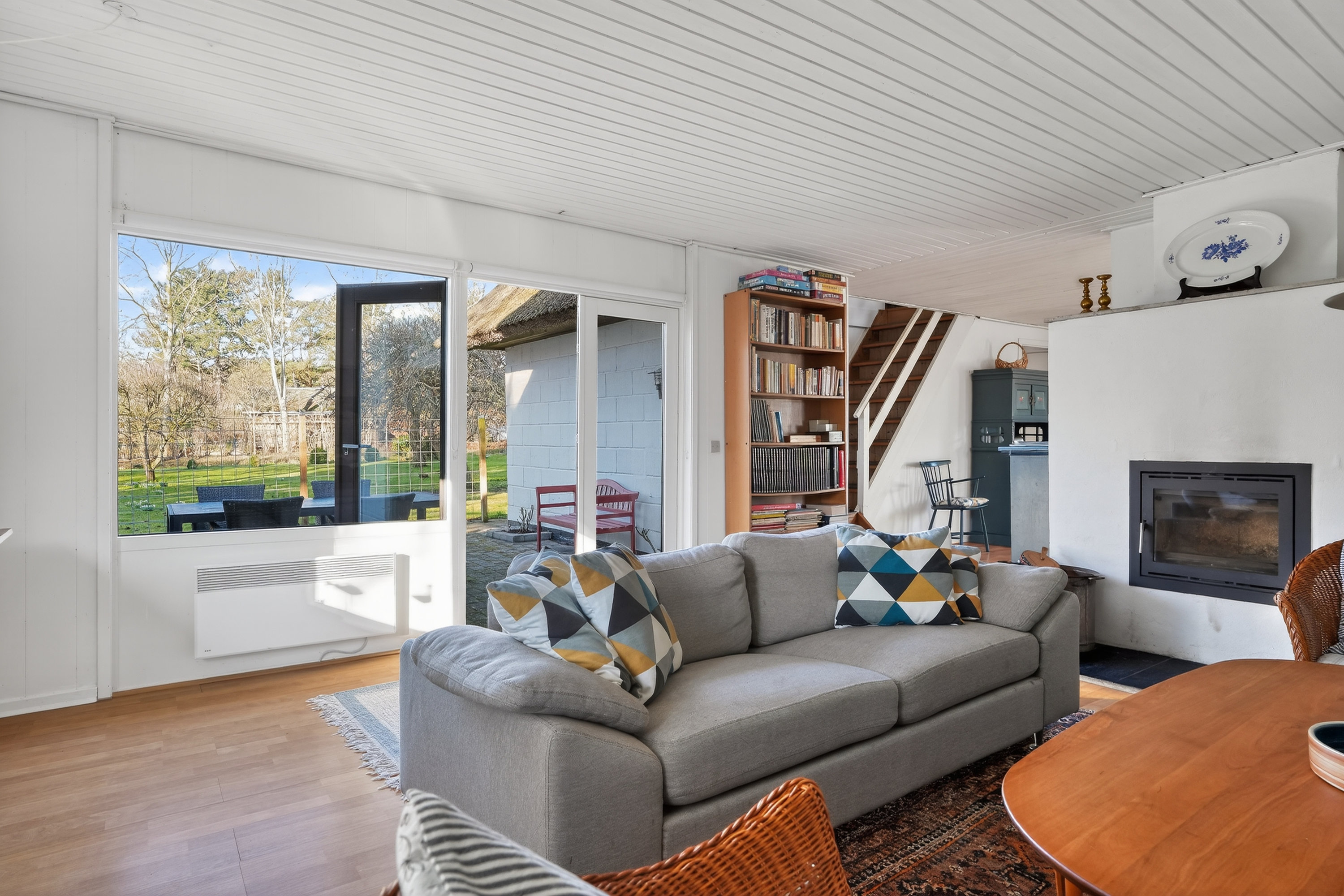 Fremhævet stue billede i fuldskærmstilstand. Billede af Lærkeengen 1, Klint, 4500 Nykøbing Sj