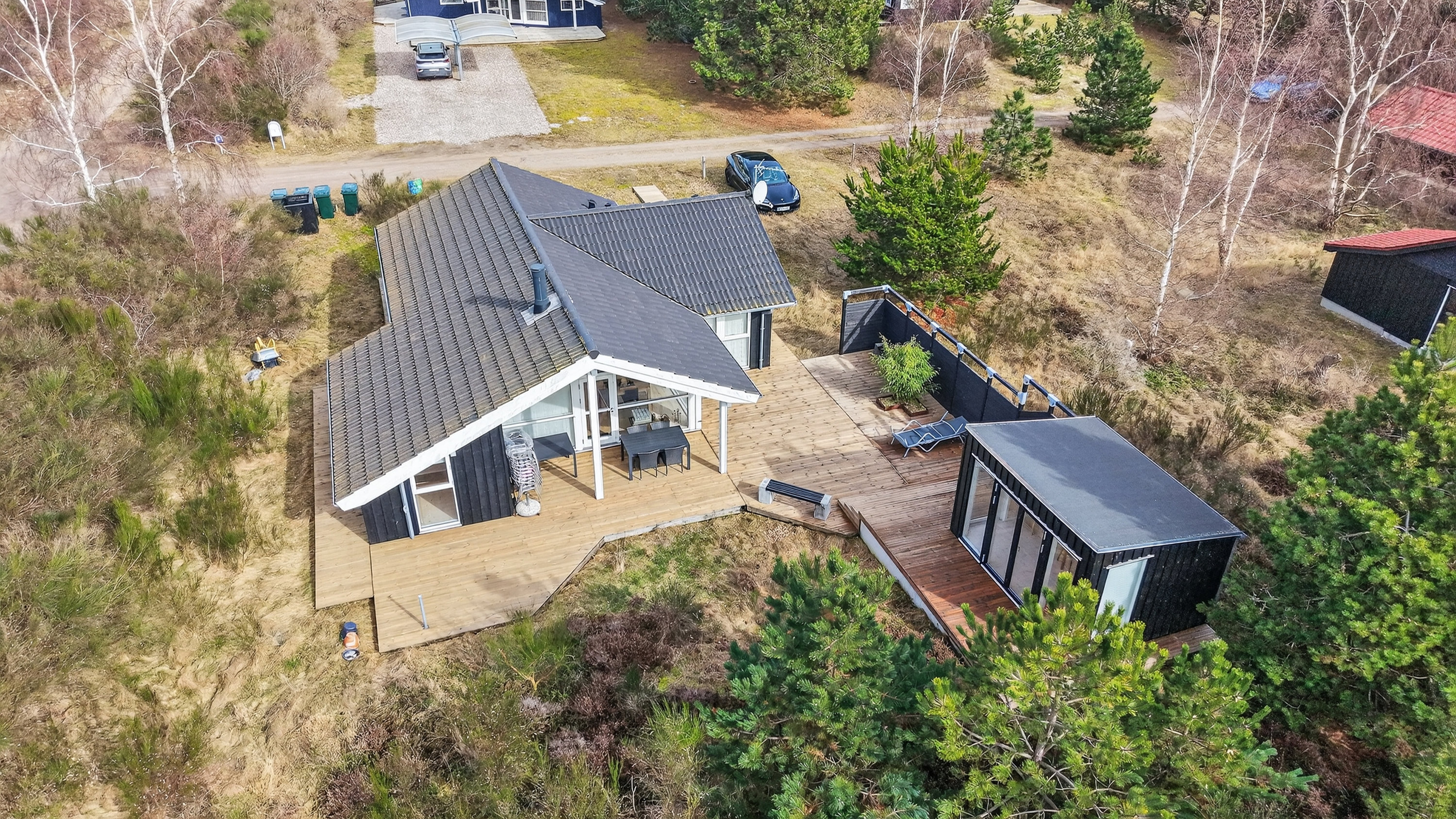 Fremhævet luftfoto billede i fuldskærmstilstand. Billede af Majrosevej 8, Yderby Lyng, 4583 Sjællands Odde