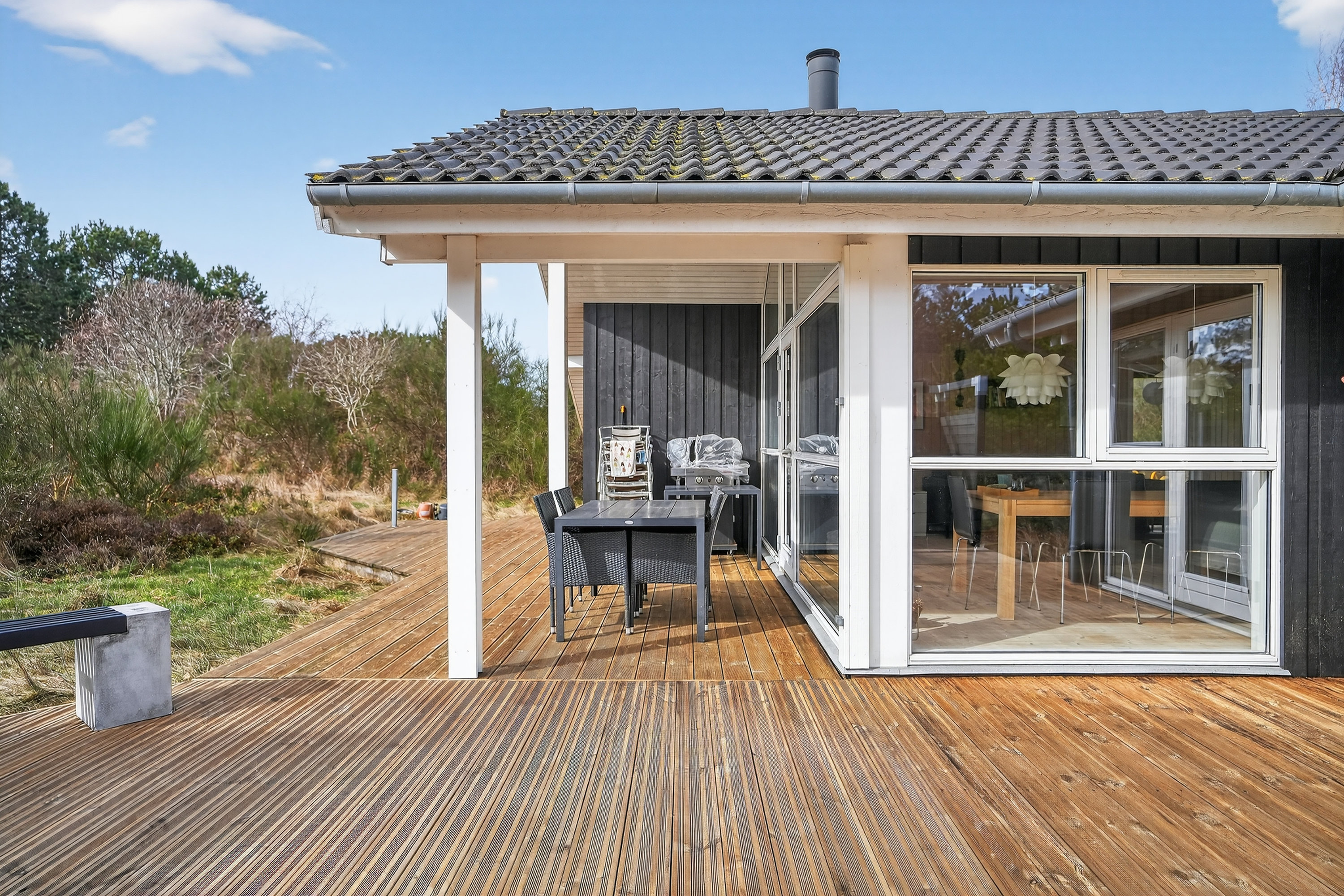 Fremhævet terrasse billede i fuldskærmstilstand. Billede af Majrosevej 8, Yderby Lyng, 4583 Sjællands Odde