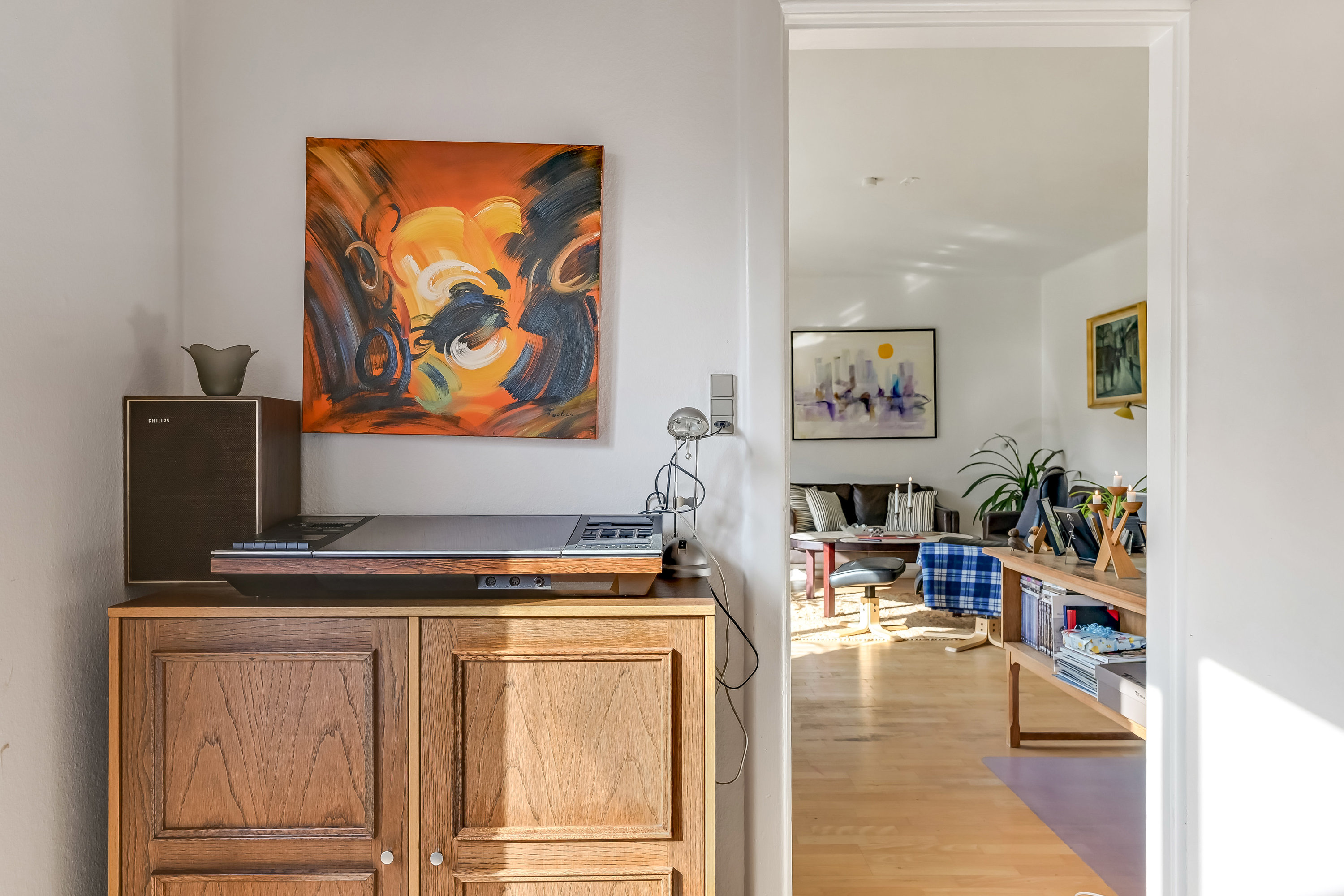 Fremhævet stue billede i fuldskærmstilstand. Billede af Østre Alle 8, 7200 Grindsted