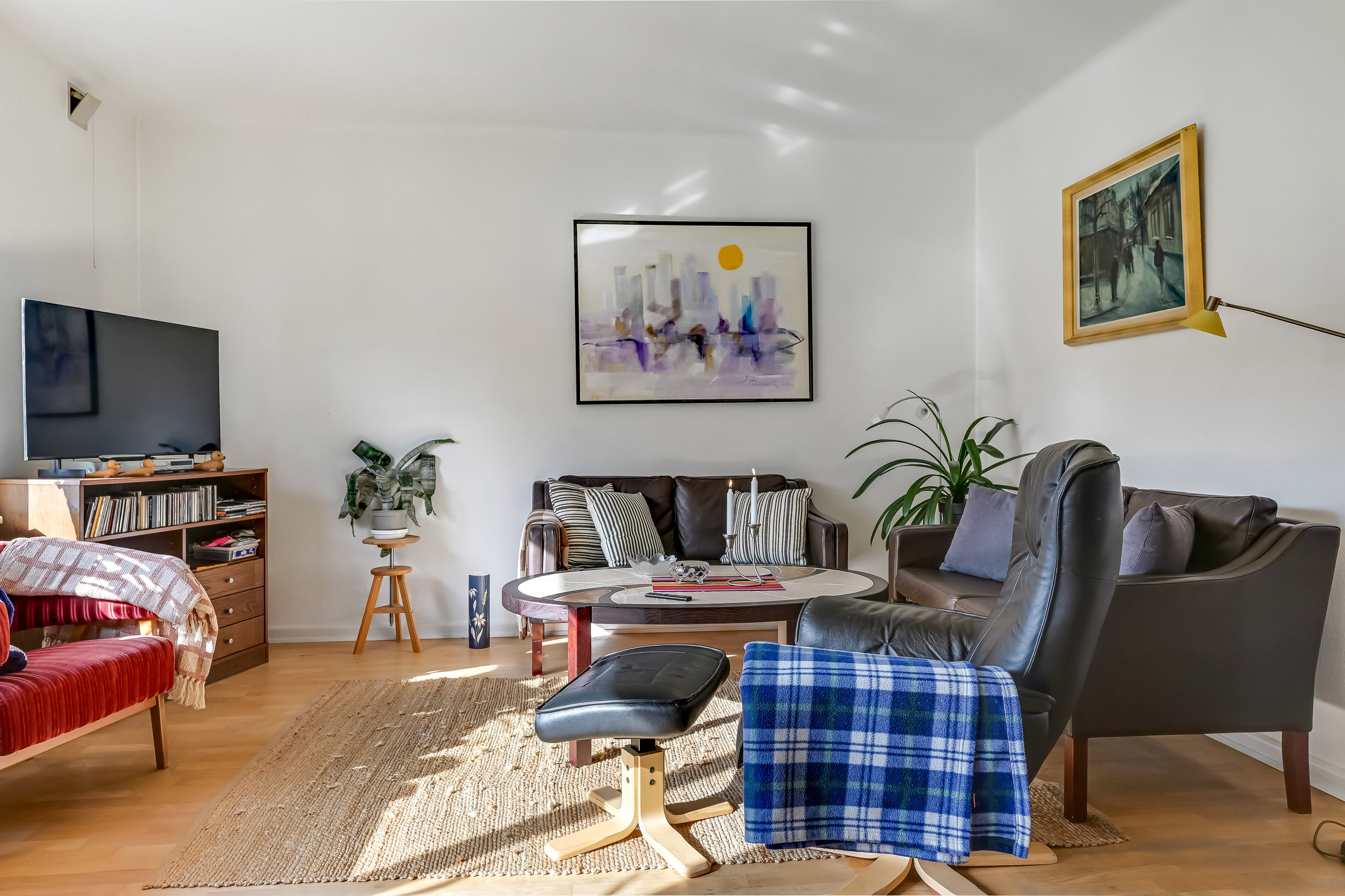 Fremhævet stue billede i fuldskærmstilstand. Billede af Østre Alle 8, 7200 Grindsted