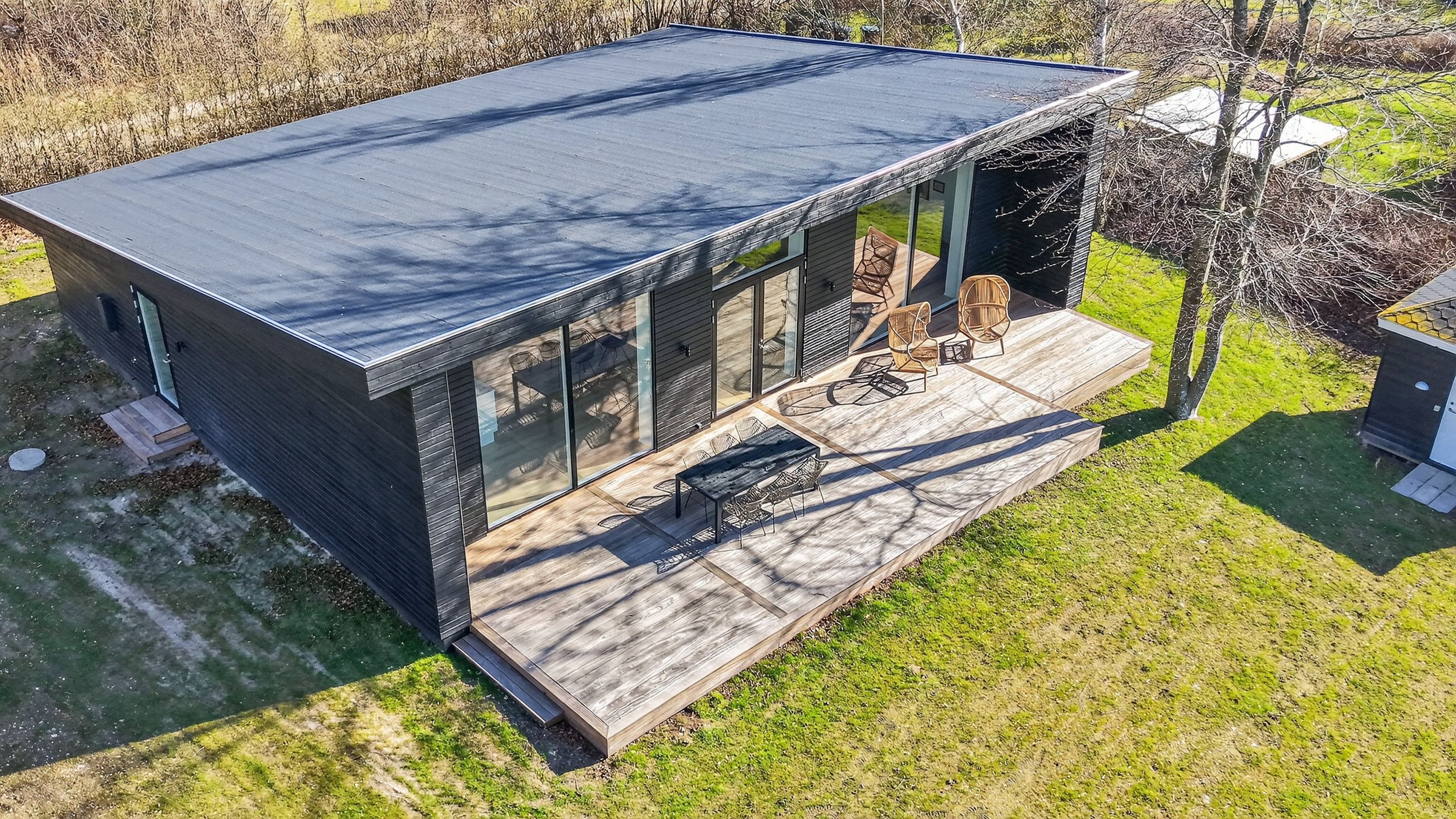 Fremhævet luftfoto billede i fuldskærmstilstand. Billede af Mosesvinget 8, Nyrup, 4500 Nykøbing Sj