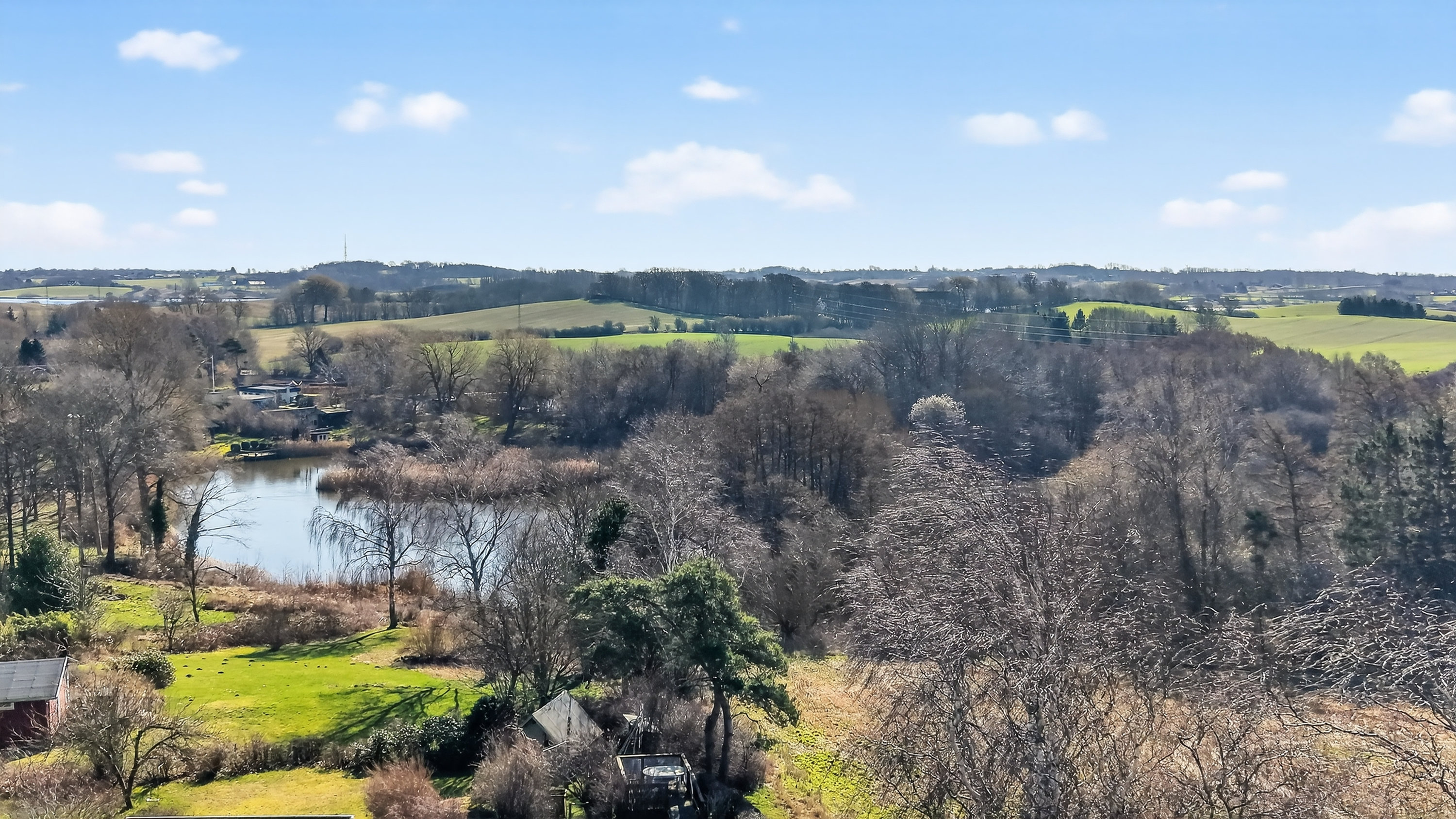 Fremhævet luftfoto billede i fuldskærmstilstand. Billede af Mosesvinget 8, Nyrup, 4500 Nykøbing Sj