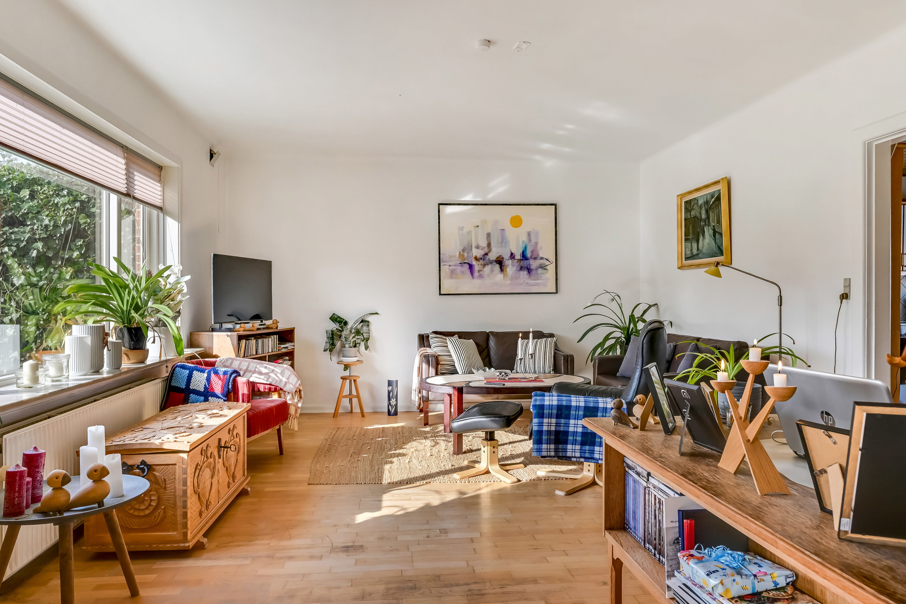 Fremhævet stue billede i fuldskærmstilstand. Billede af Østre Alle 8, 7200 Grindsted