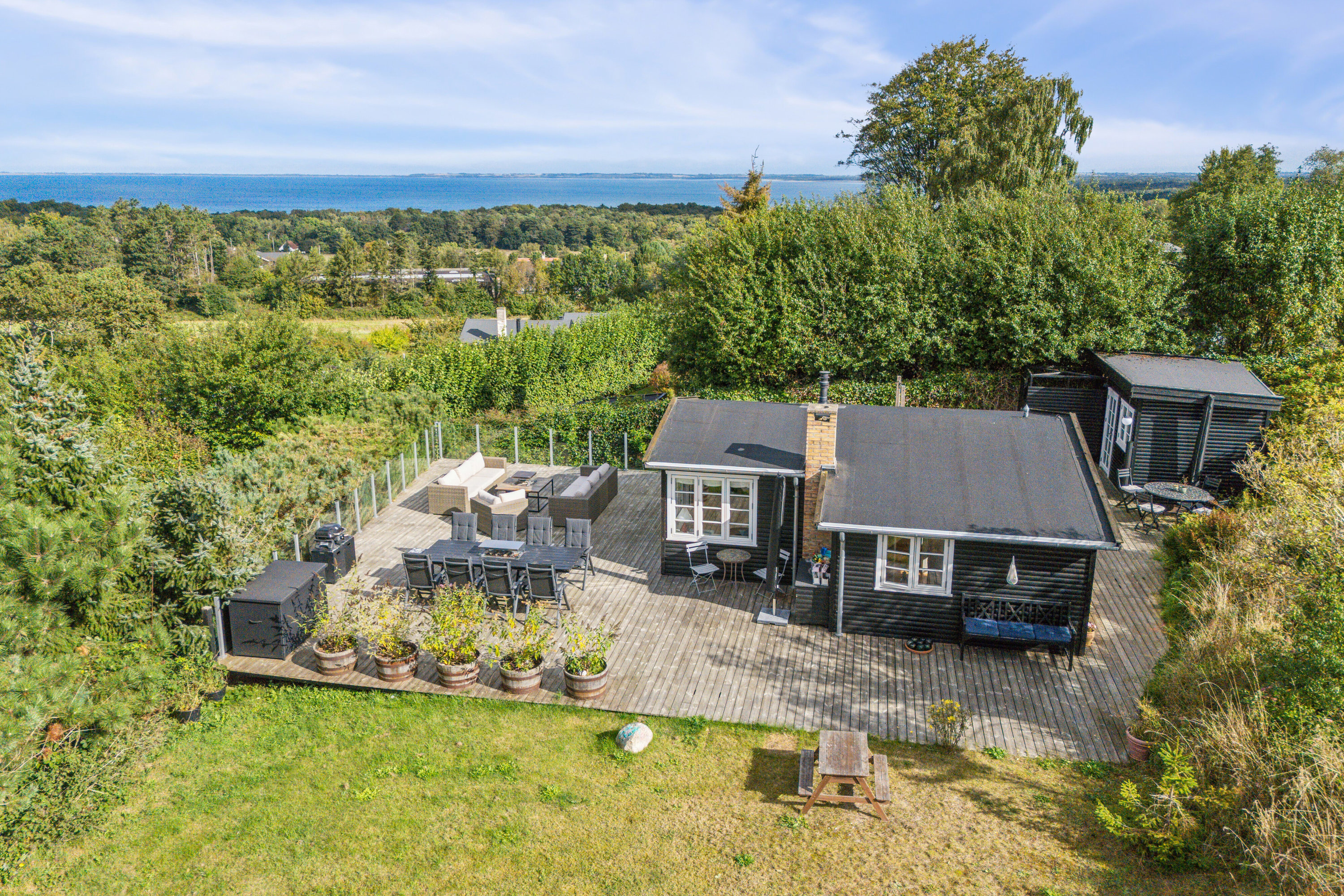 Fremhævet luftfoto billede i fuldskærmstilstand. Billede af Nordtoften 12, Høve, 4550 Asnæs