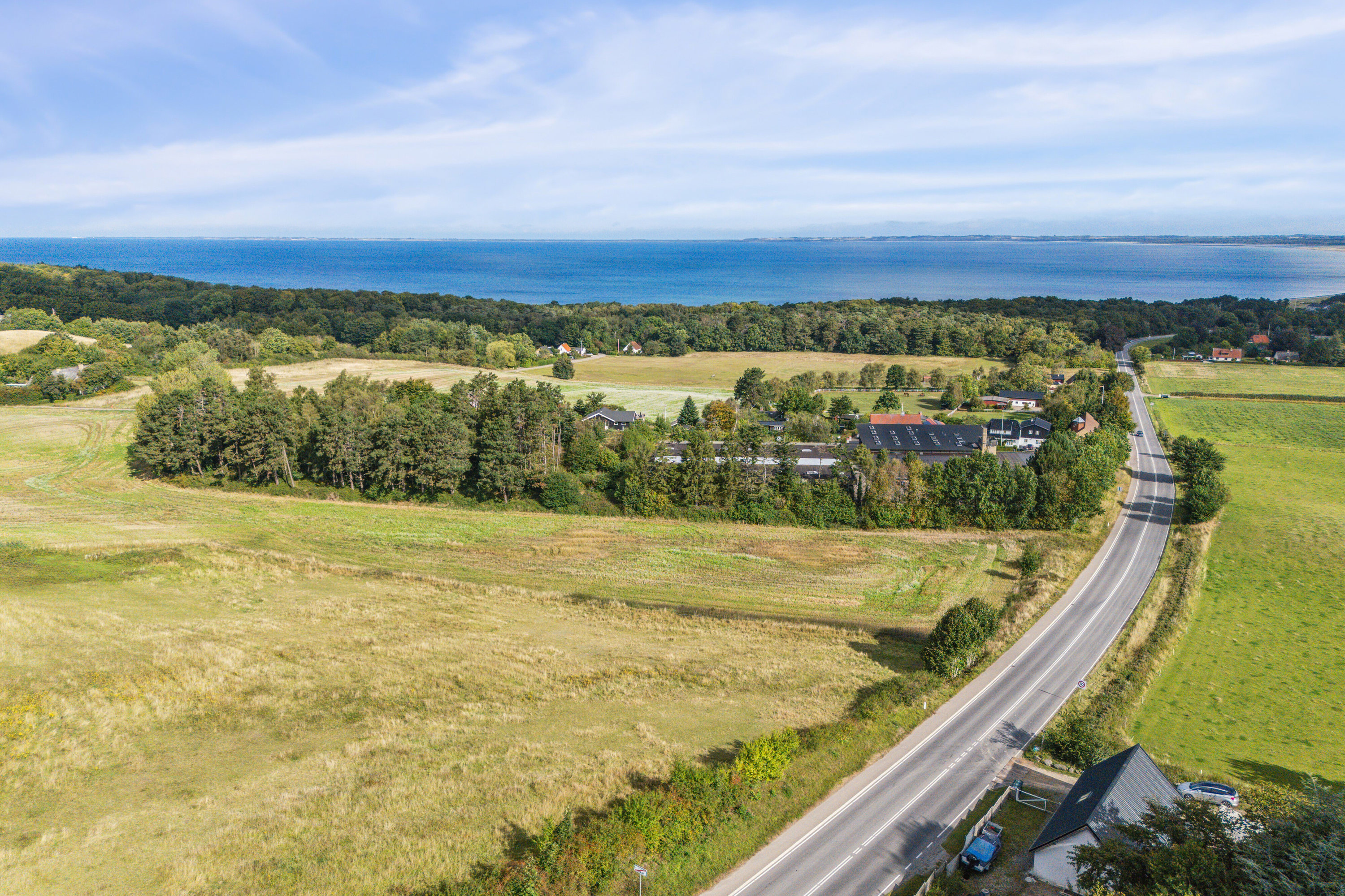 Fremhævet luftfoto billede i fuldskærmstilstand. Billede af Nordtoften 12, Høve, 4550 Asnæs