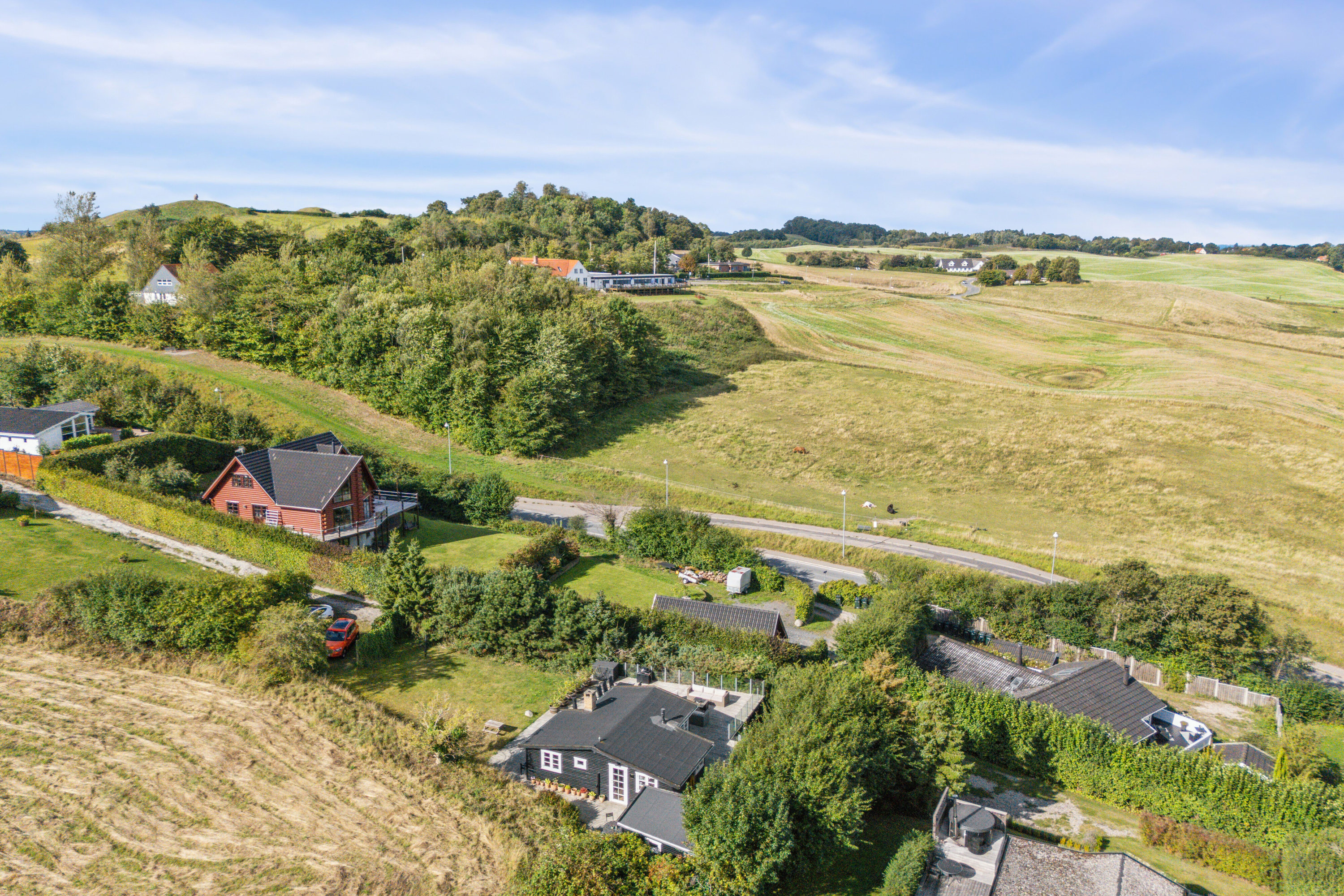 Fremhævet luftfoto billede i fuldskærmstilstand. Billede af Nordtoften 12, Høve, 4550 Asnæs