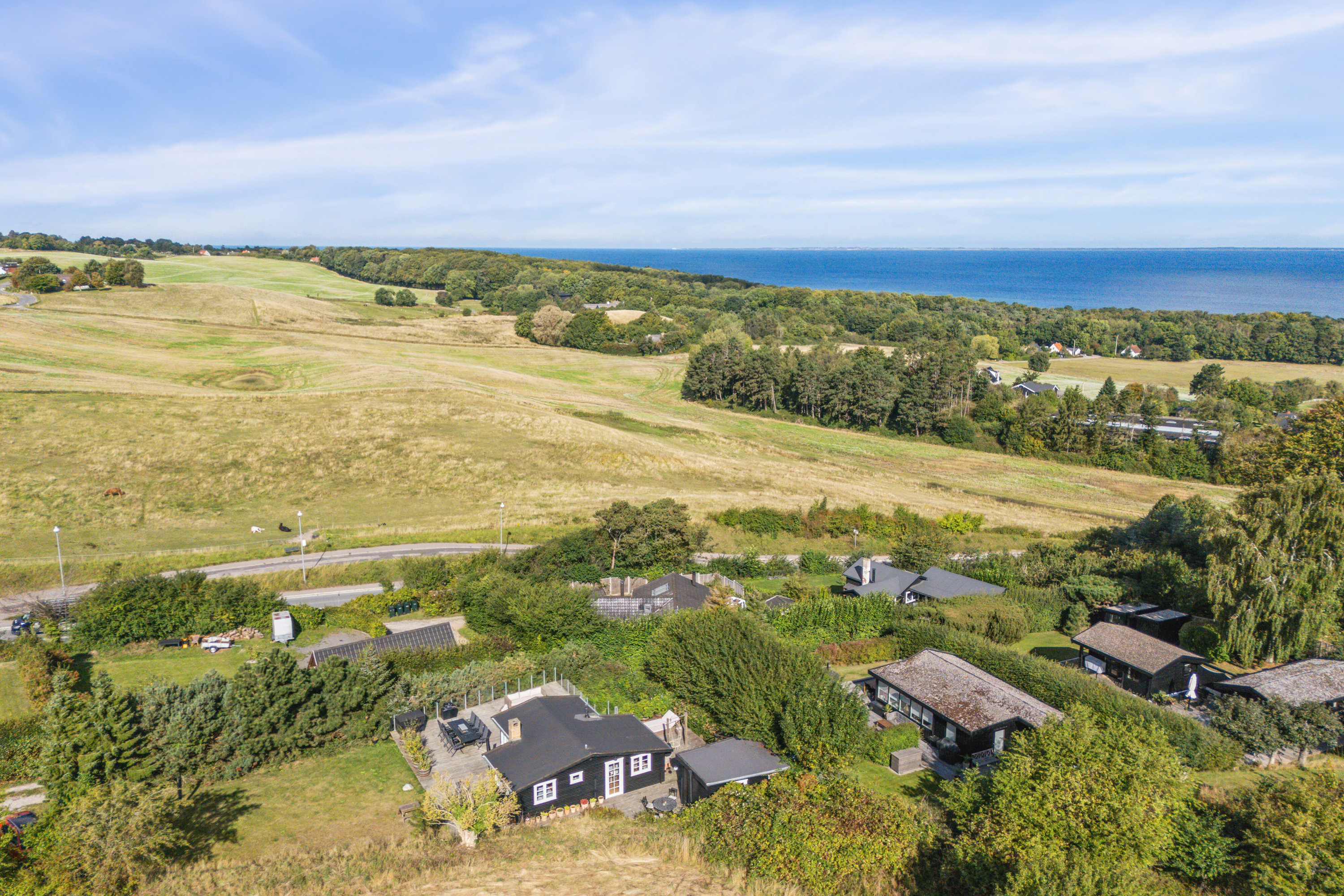 Fremhævet luftfoto billede i fuldskærmstilstand. Billede af Nordtoften 12, Høve, 4550 Asnæs