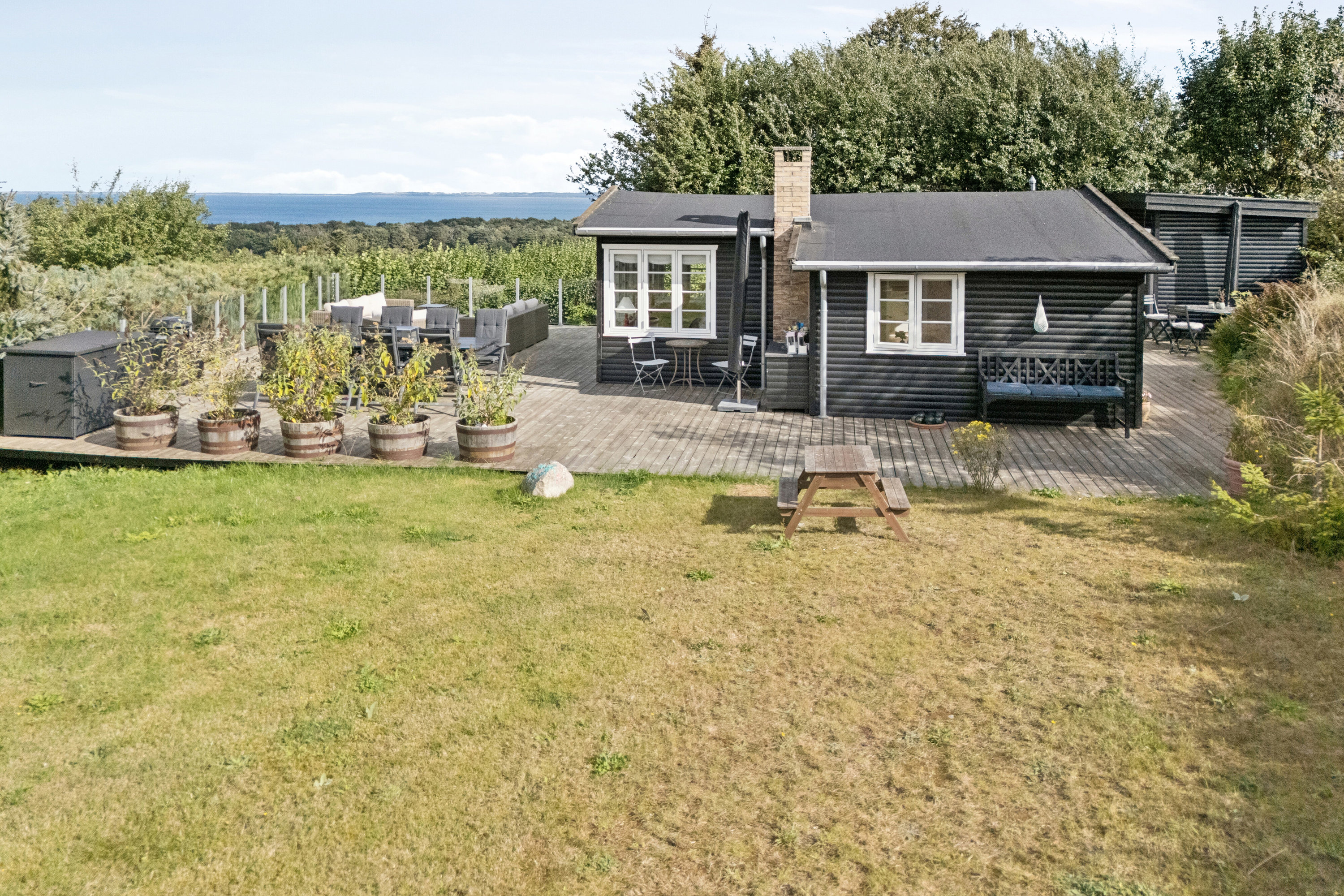 Fremhævet set fra haven billede i fuldskærmstilstand. Billede af Nordtoften 12, Høve, 4550 Asnæs