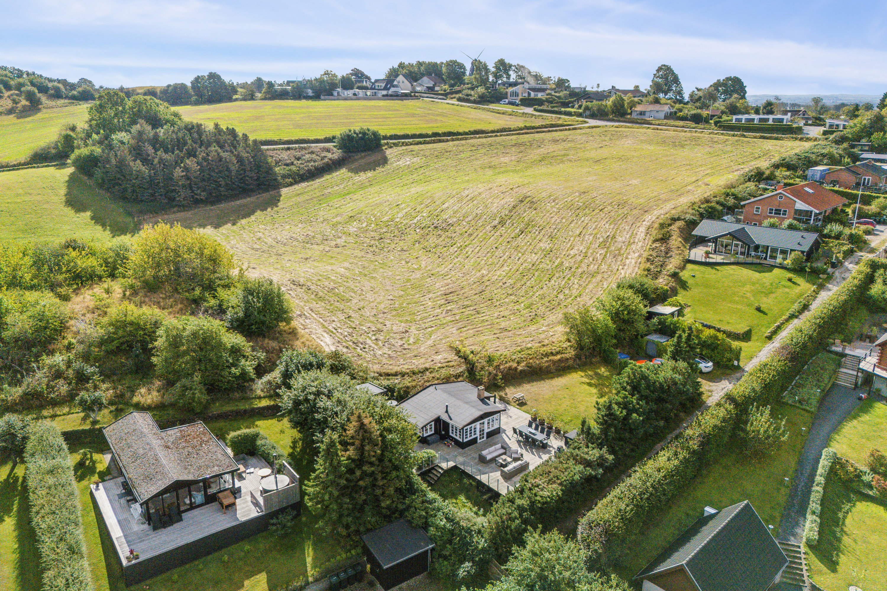 Fremhævet luftfoto billede i fuldskærmstilstand. Billede af Nordtoften 12, Høve, 4550 Asnæs