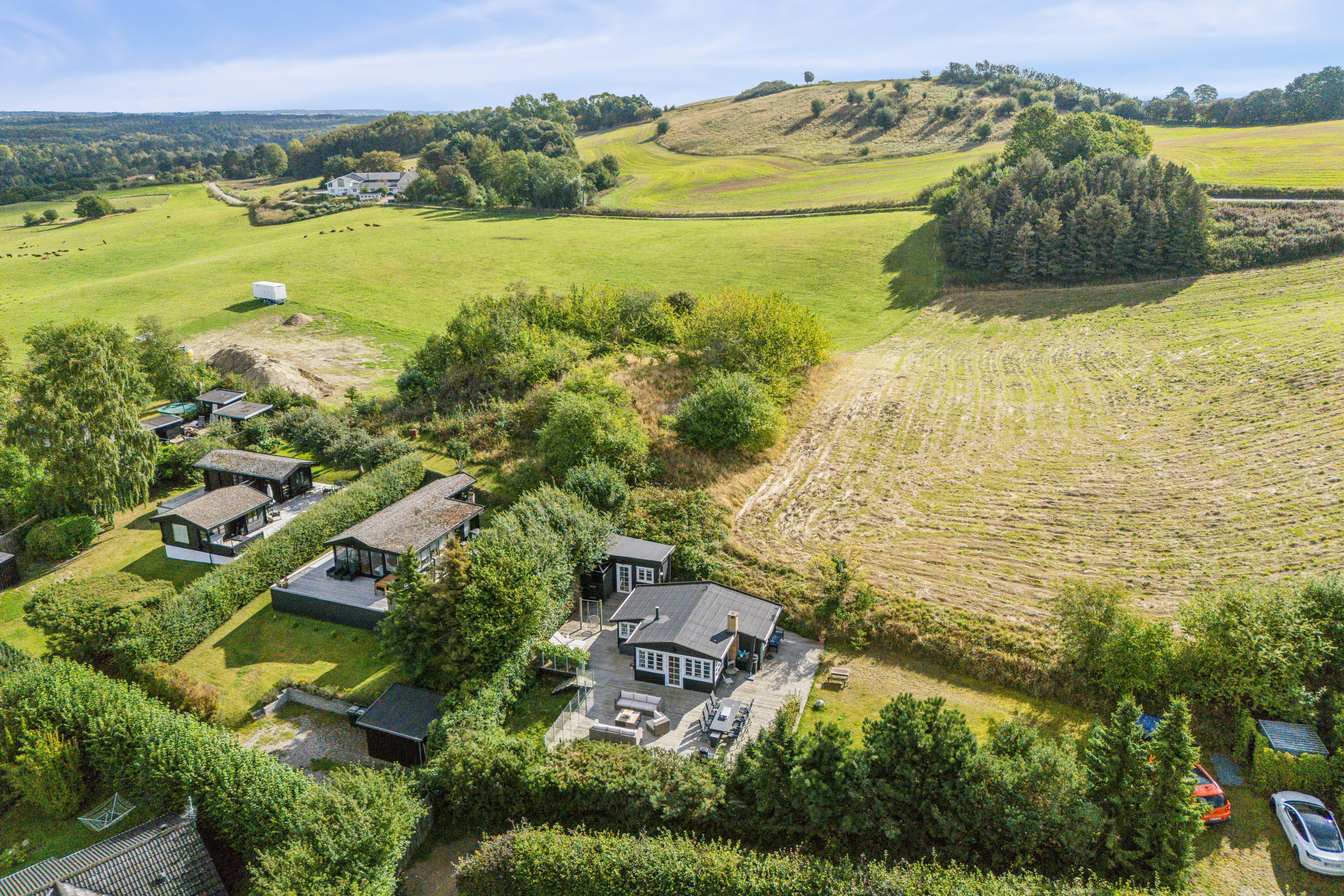 Fremhævet luftfoto billede i fuldskærmstilstand. Billede af Nordtoften 12, Høve, 4550 Asnæs