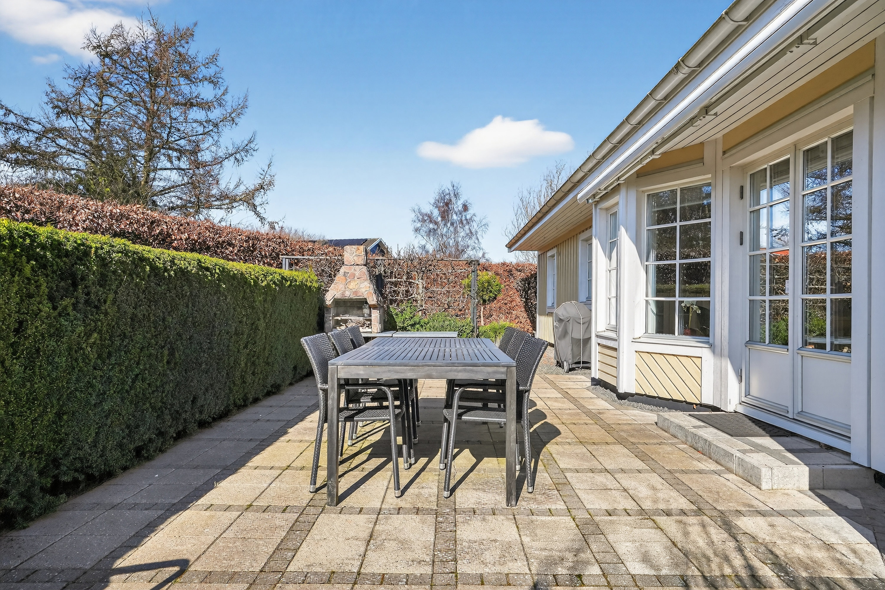 Fremhævet terrasse billede i fuldskærmstilstand. Billede af Klokkelyngen 39, 4573 Højby