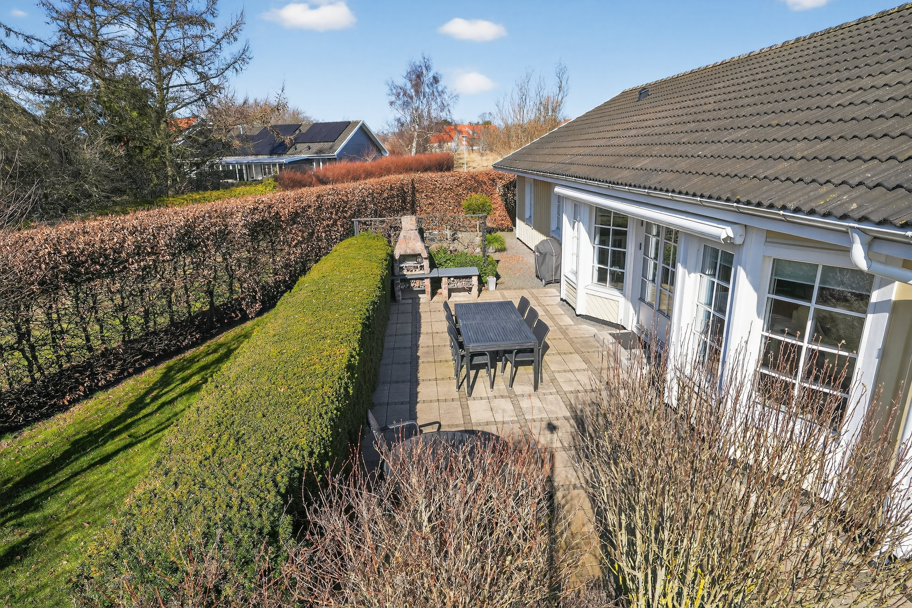 Fremhævet terrasse billede i fuldskærmstilstand. Billede af Klokkelyngen 39, 4573 Højby