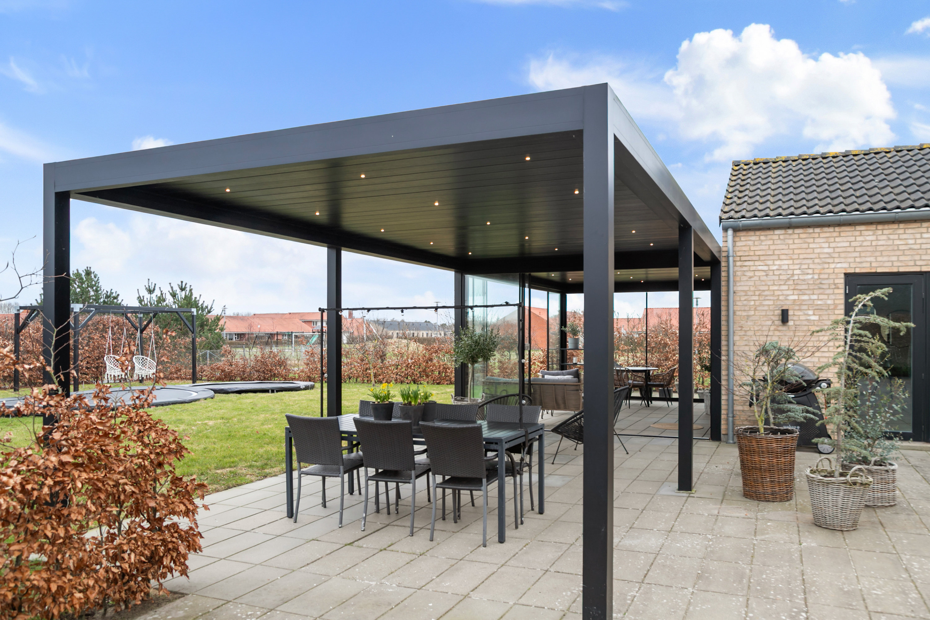 Fremhævet overdækket terrasse billede i fuldskærmstilstand. Billede af Skovparken 8, 9440 Aabybro