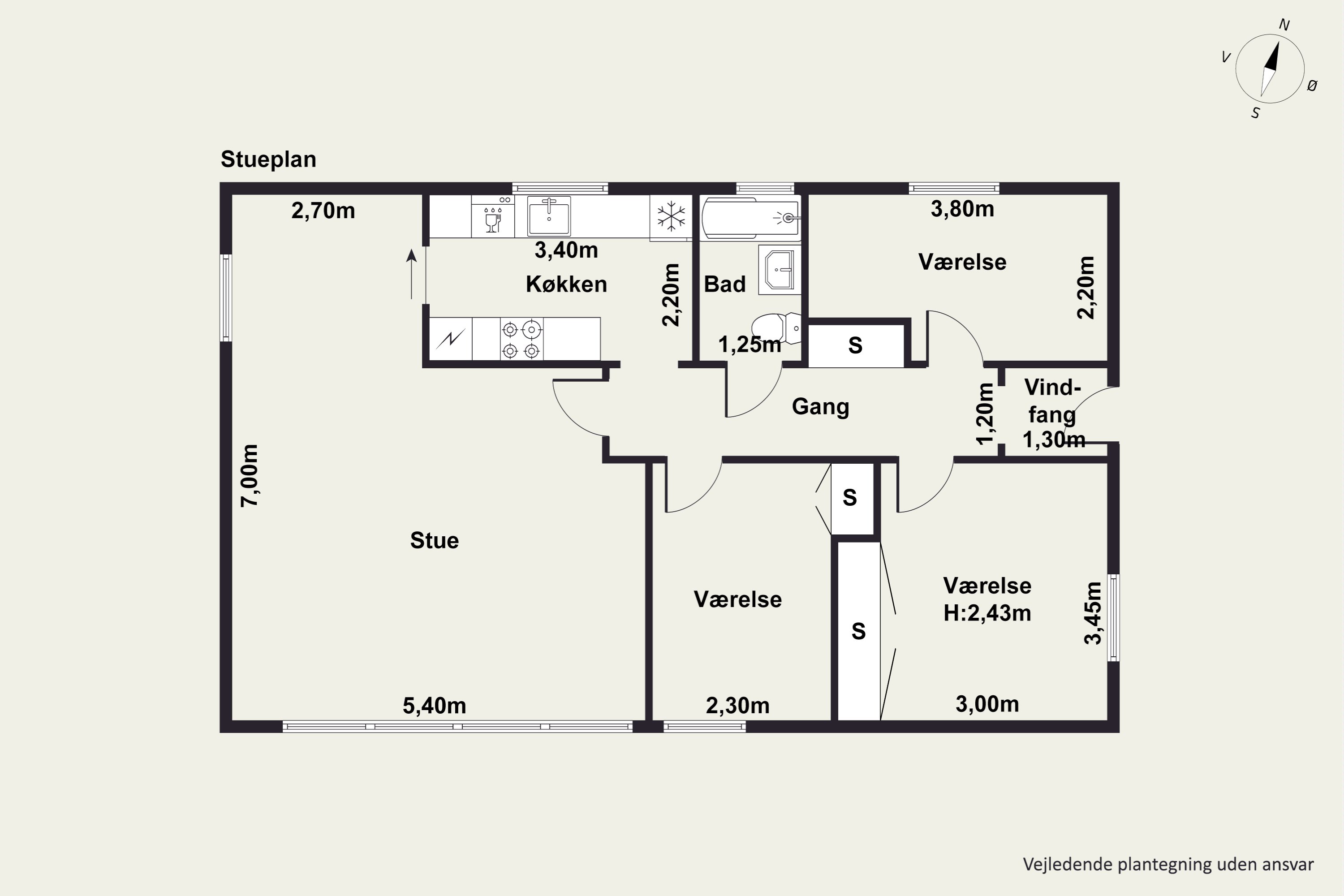 Plantegninger billede af Dalvej 9, 9240 Nibe
