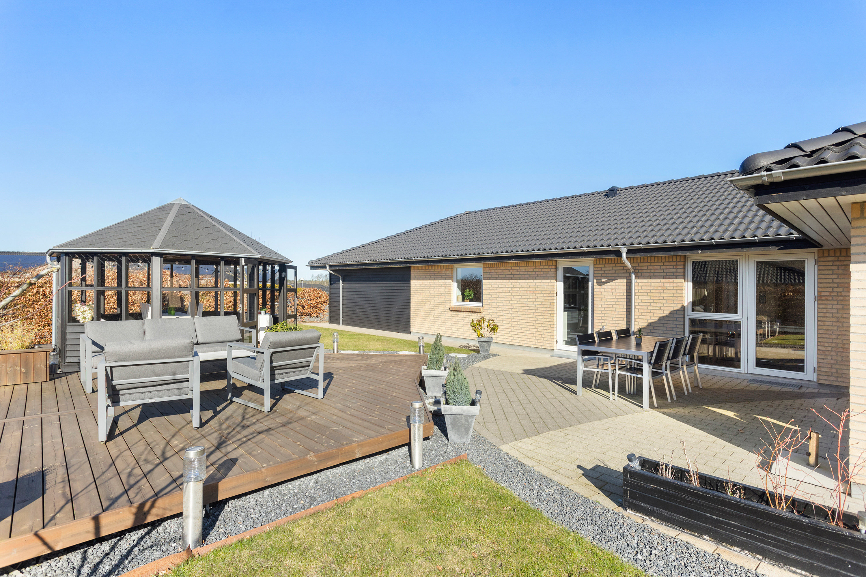 Fremhævet terrasse billede i fuldskærmstilstand. Billede af Golfhaven 8, 9900 Frederikshavn