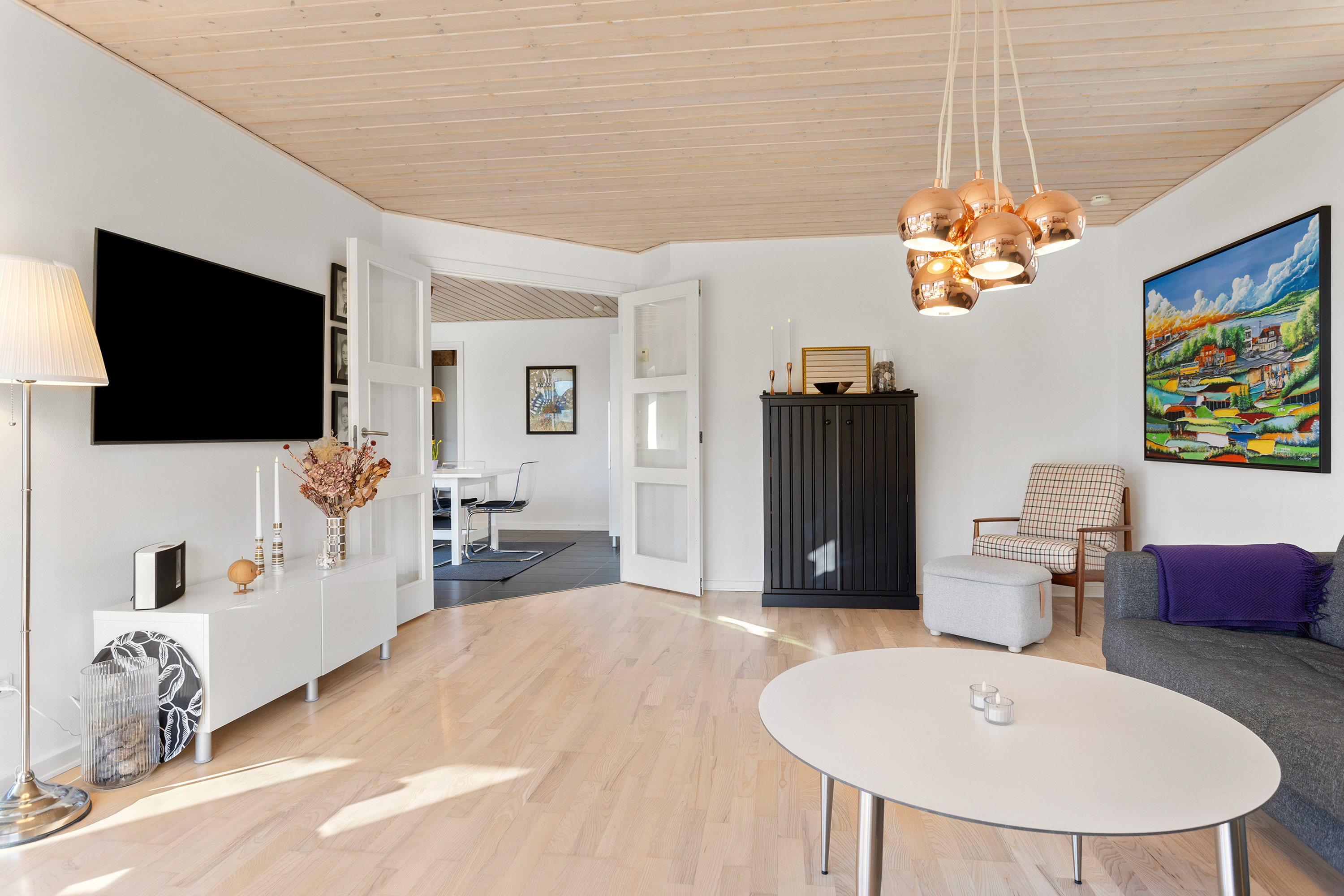 Fremhævet stue billede i fuldskærmstilstand. Billede af Golfhaven 8, 9900 Frederikshavn