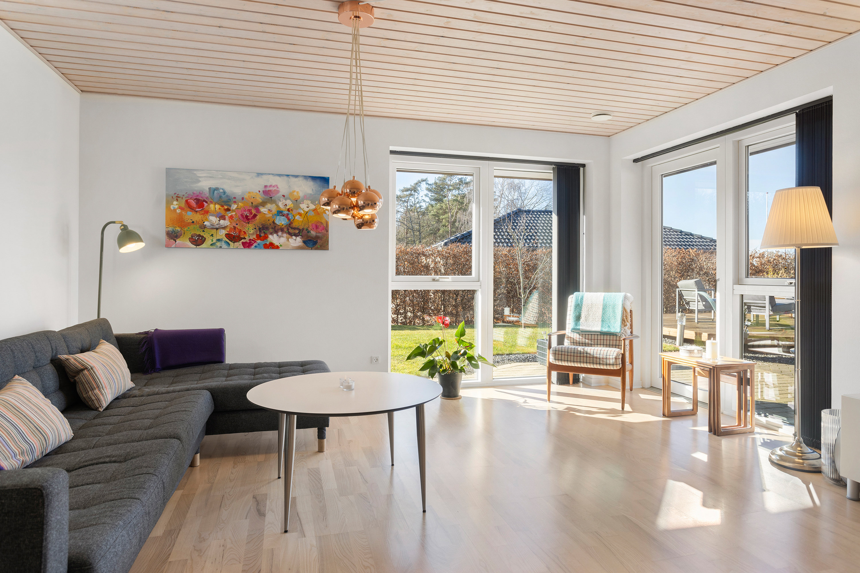 Fremhævet stue billede i fuldskærmstilstand. Billede af Golfhaven 8, 9900 Frederikshavn