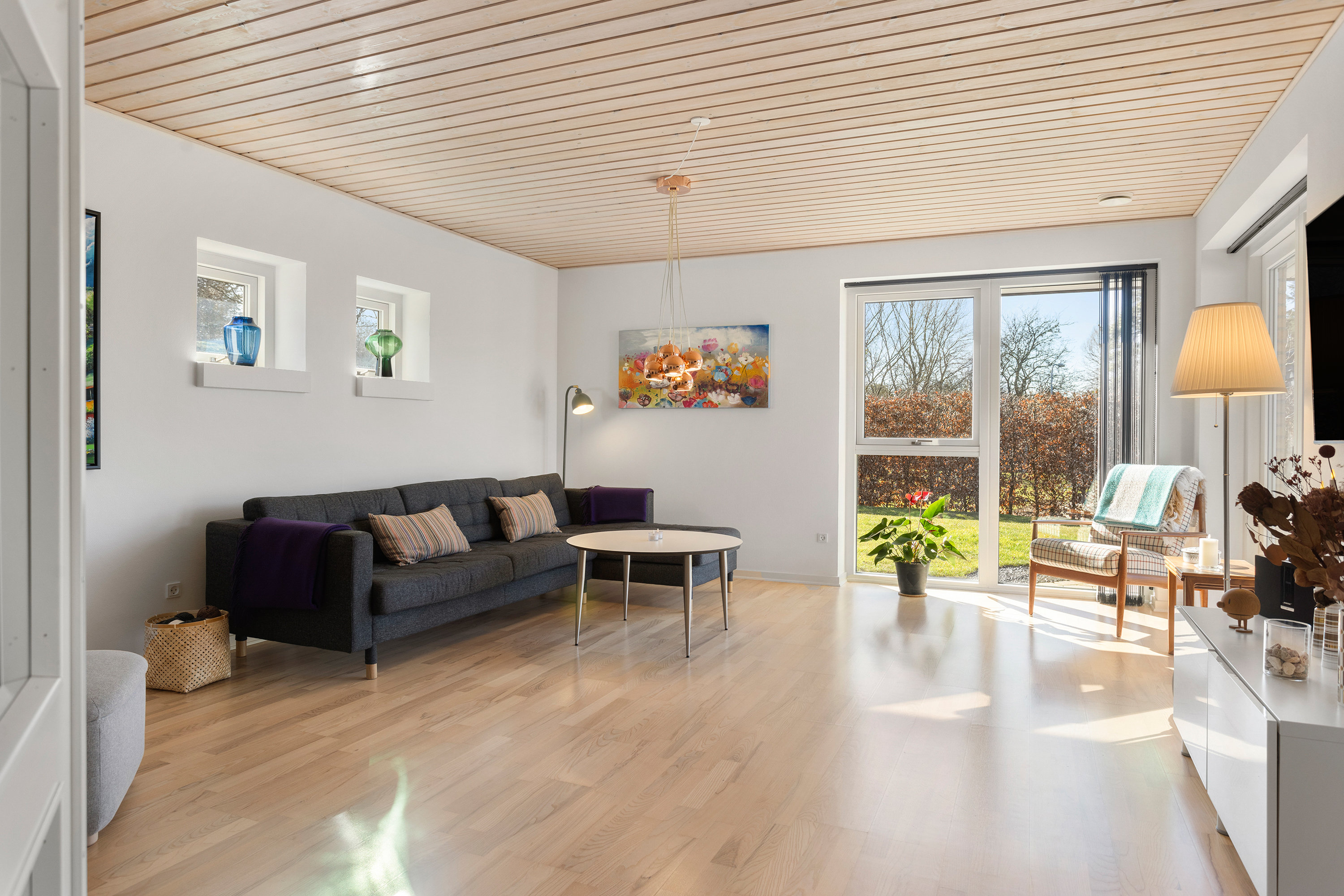 Fremhævet stue billede i fuldskærmstilstand. Billede af Golfhaven 8, 9900 Frederikshavn