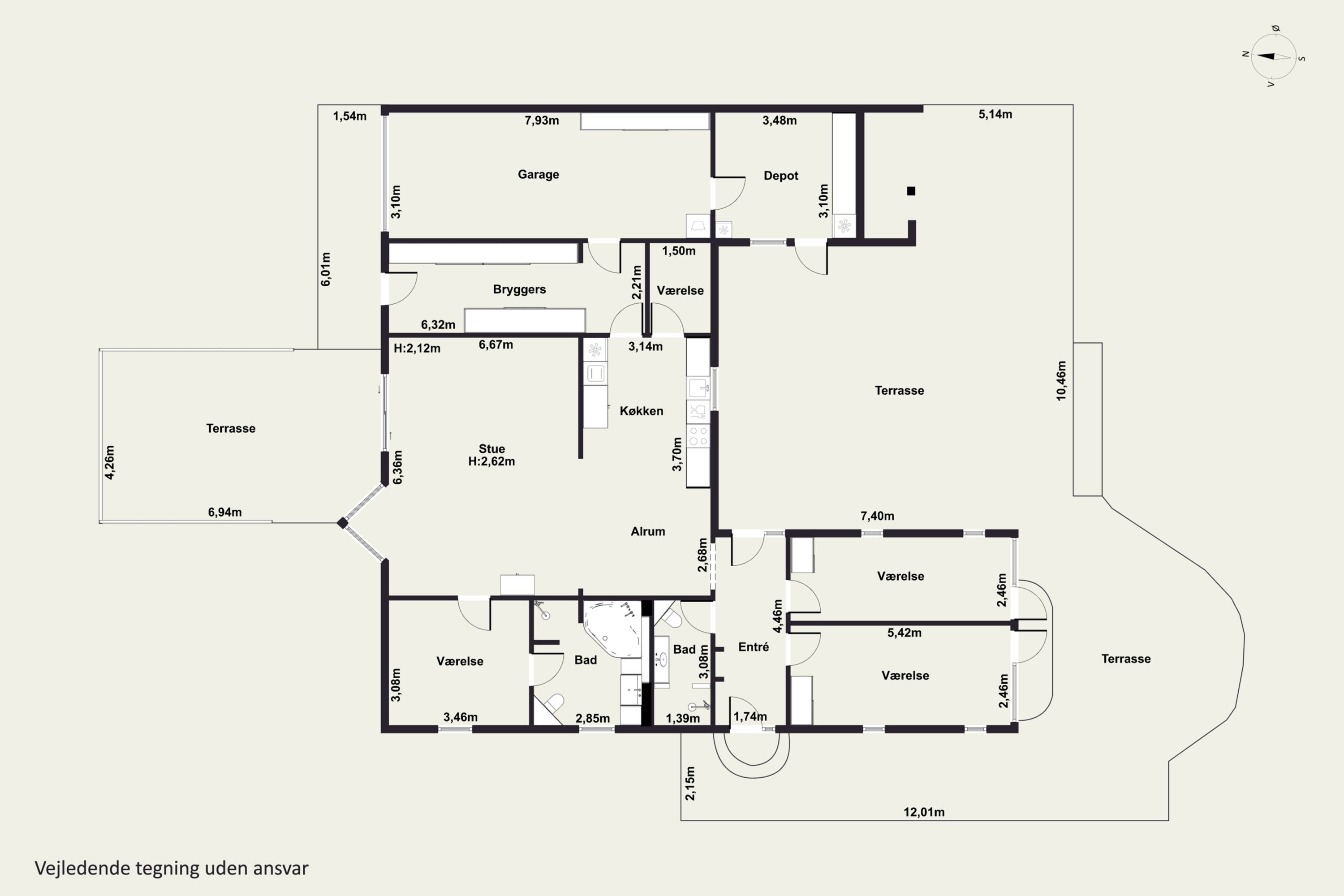 Plantegninger billede af Bøgevej 14, Fensmark, 4684 Holmegaard