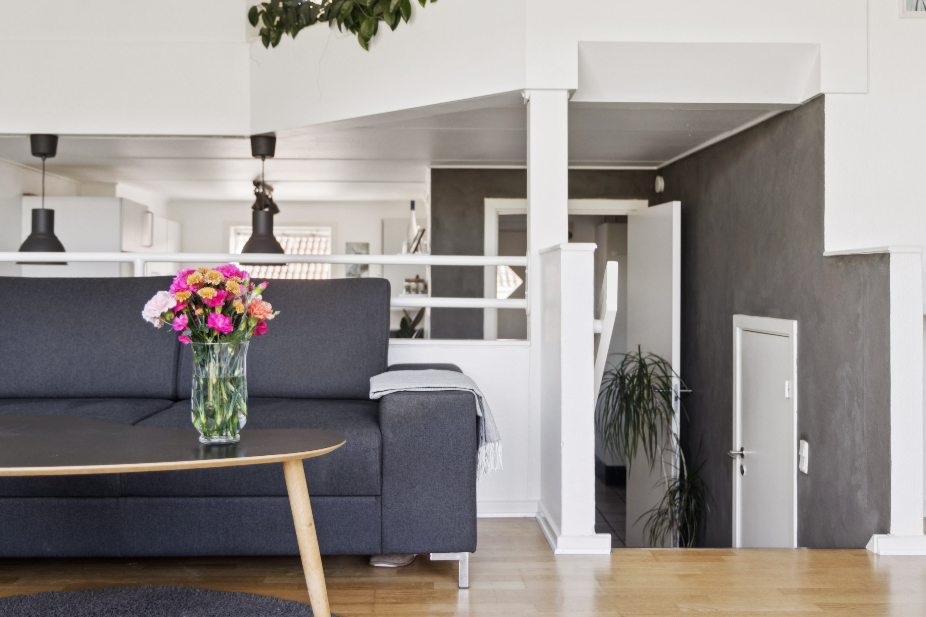 Fremhævet stue billede i fuldskærmstilstand. Billede af Ravndalen 9, 9310 Vodskov