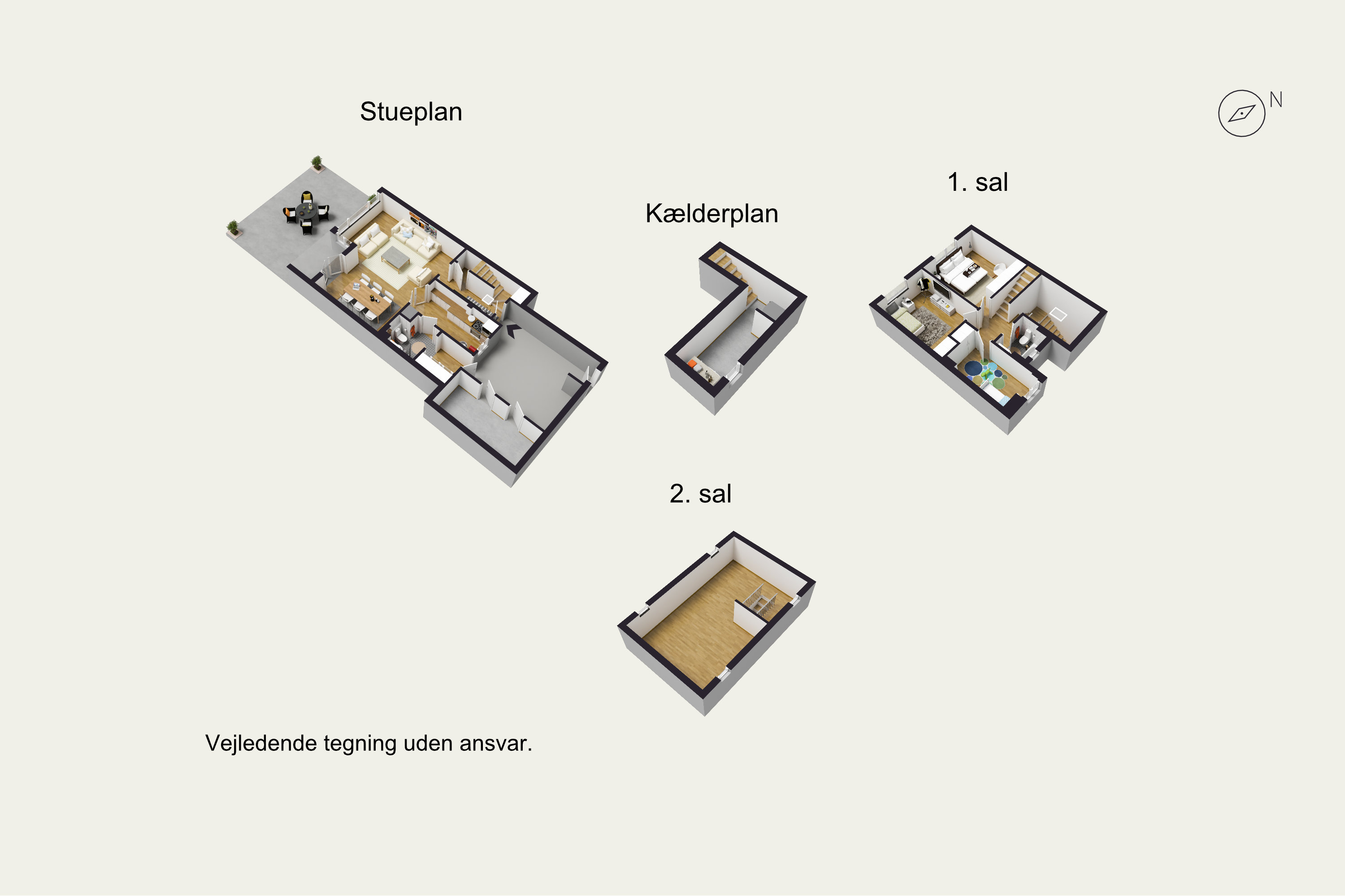 Plantegninger billede af Vejlemosevej 54, 2840 Holte