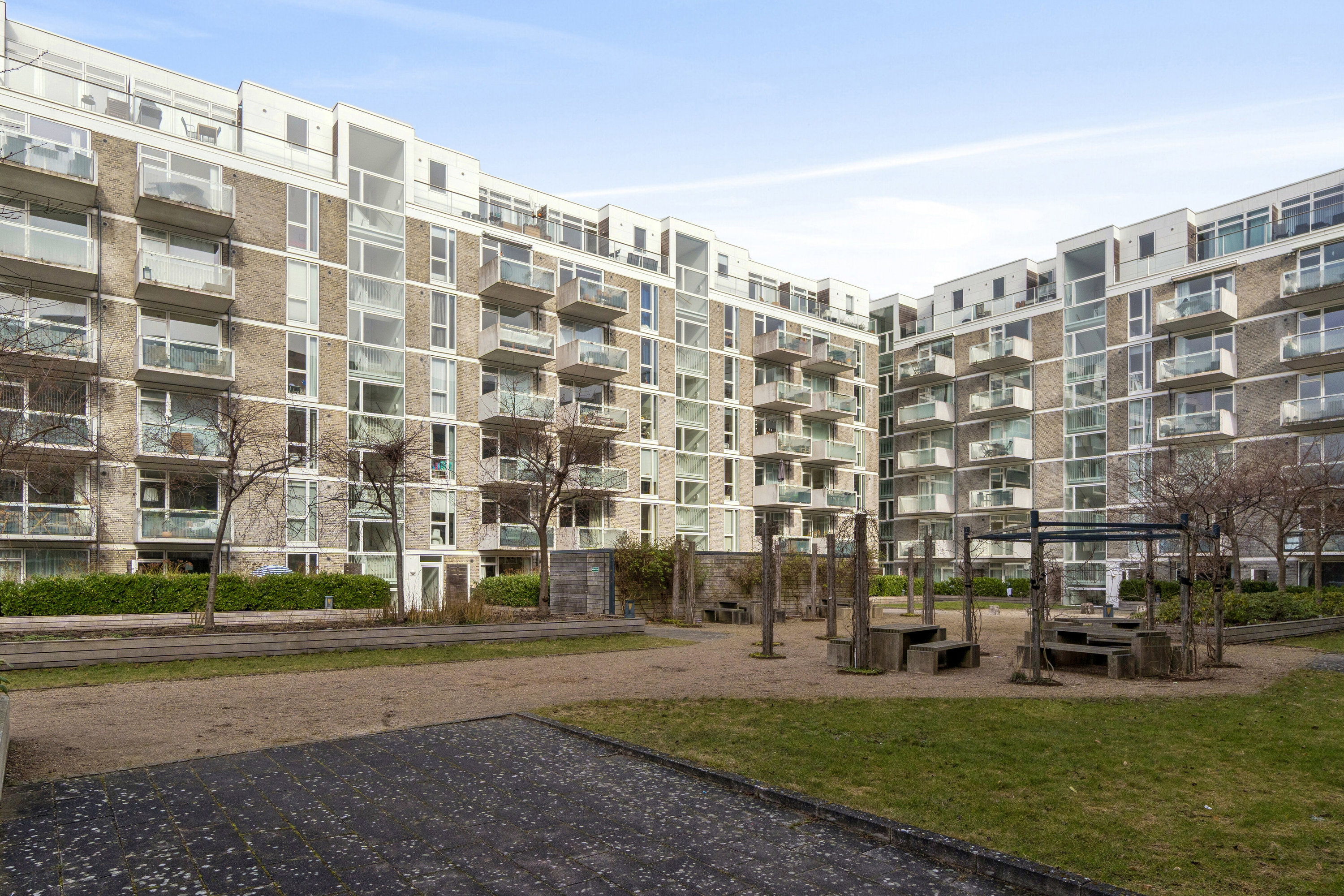 Fremhævet gårdmiljø billede i fuldskærmstilstand. Billede af Klaksvigsgade 5, st.. th., 2300 København S