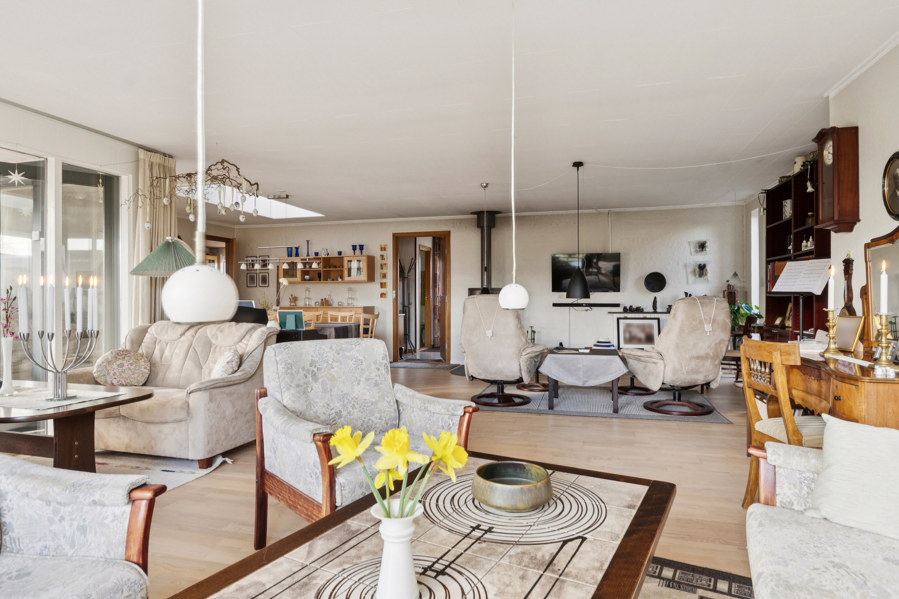 Fremhævet stue billede i fuldskærmstilstand. Billede af Poul Gerness Vej 22, 7430 Ikast