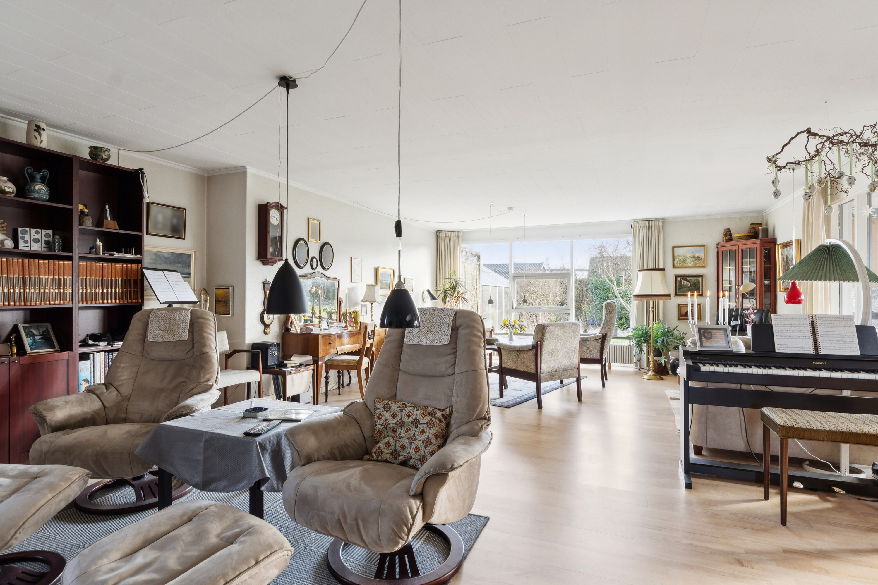 Fremhævet stue billede i fuldskærmstilstand. Billede af Poul Gerness Vej 22, 7430 Ikast