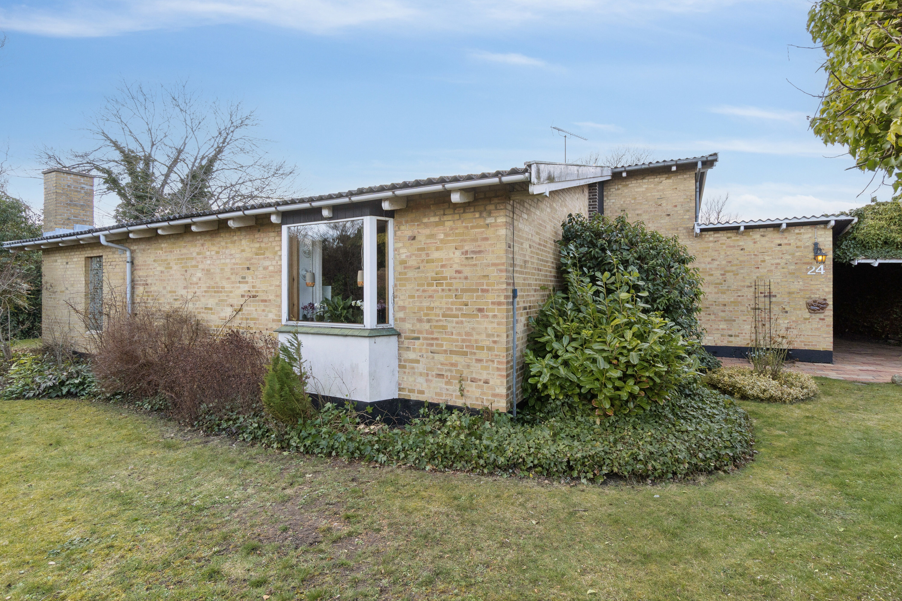 Fremhævet set fra haven billede i fuldskærmstilstand. Billede af Sandflugtsvej 24, 3700 Rønne