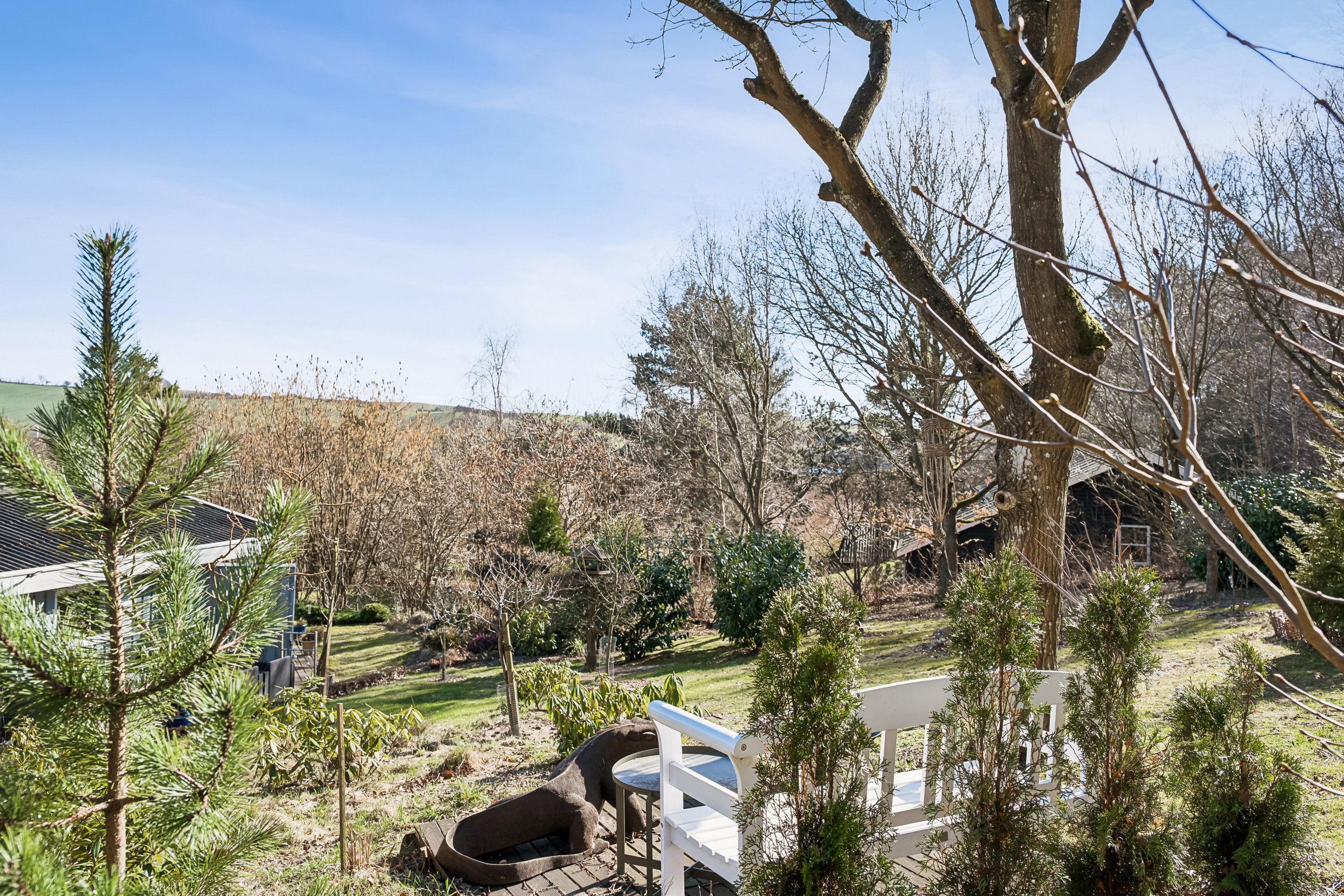 Fremhævet have billede i fuldskærmstilstand. Billede af Bindeleddet 4, Landborup, 8420 Knebel