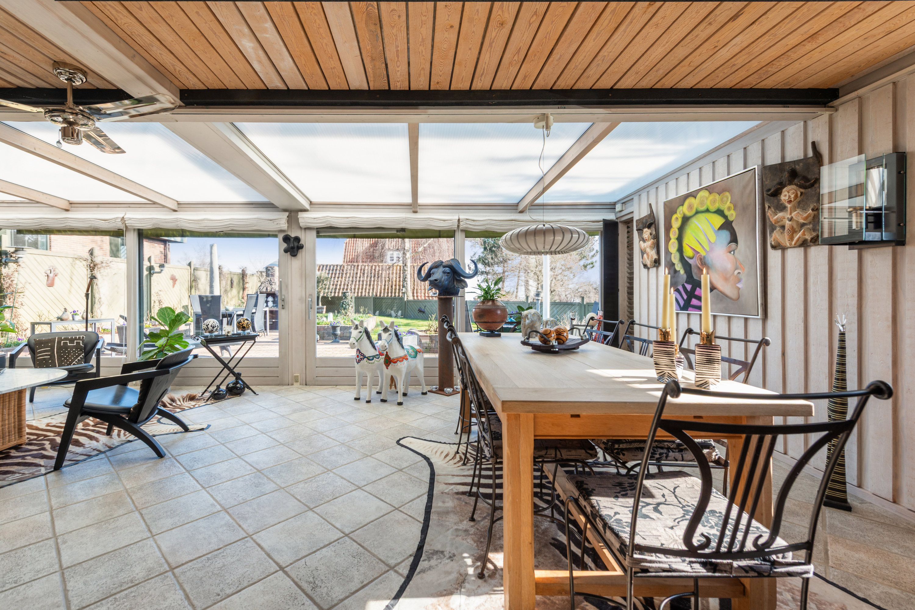 Fremhævet udestue billede i fuldskærmstilstand. Billede af Firkløvervej 5, 2670 Greve