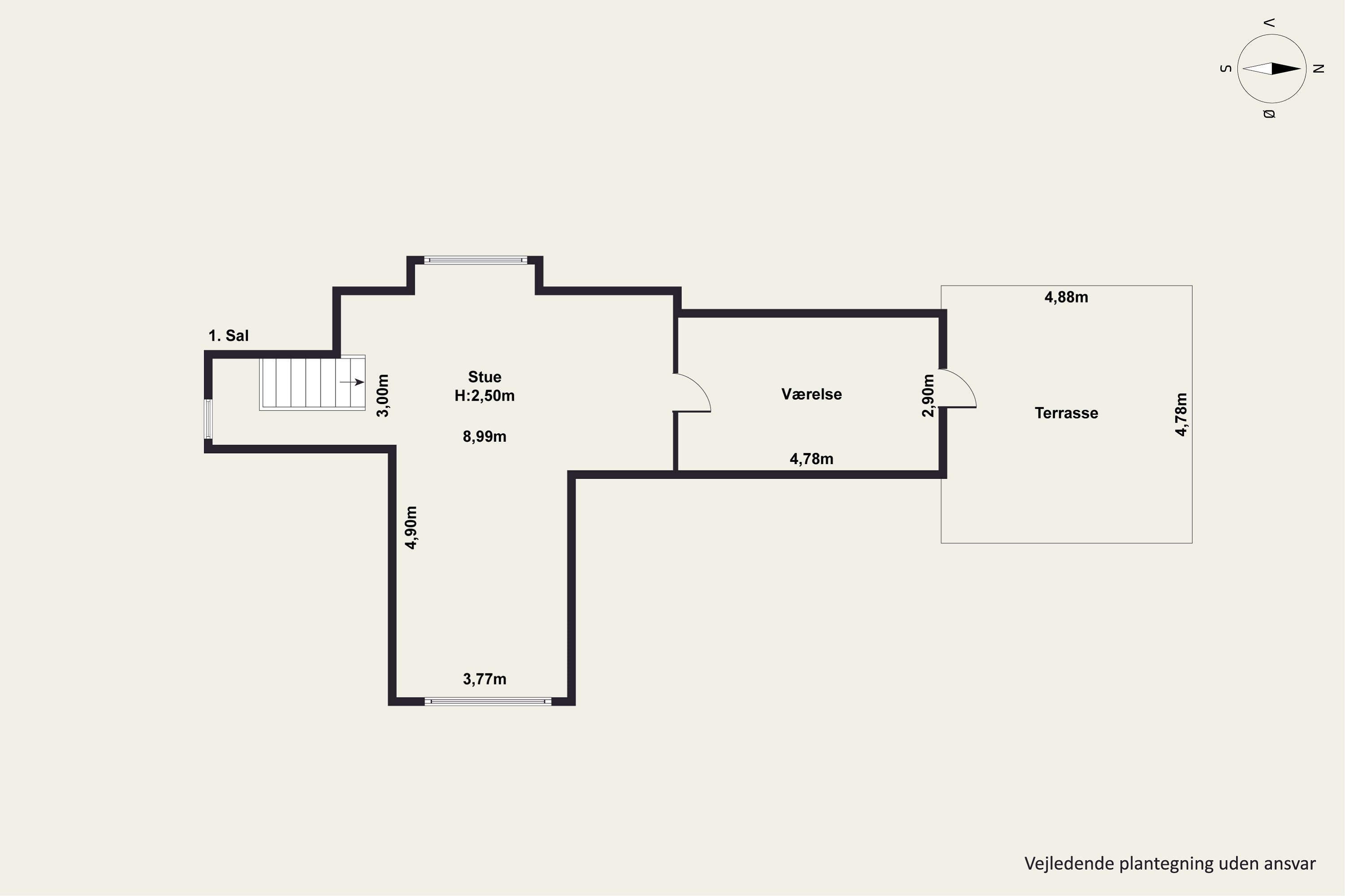 Plantegninger billede af Falkevej 4, 4672 Klippinge