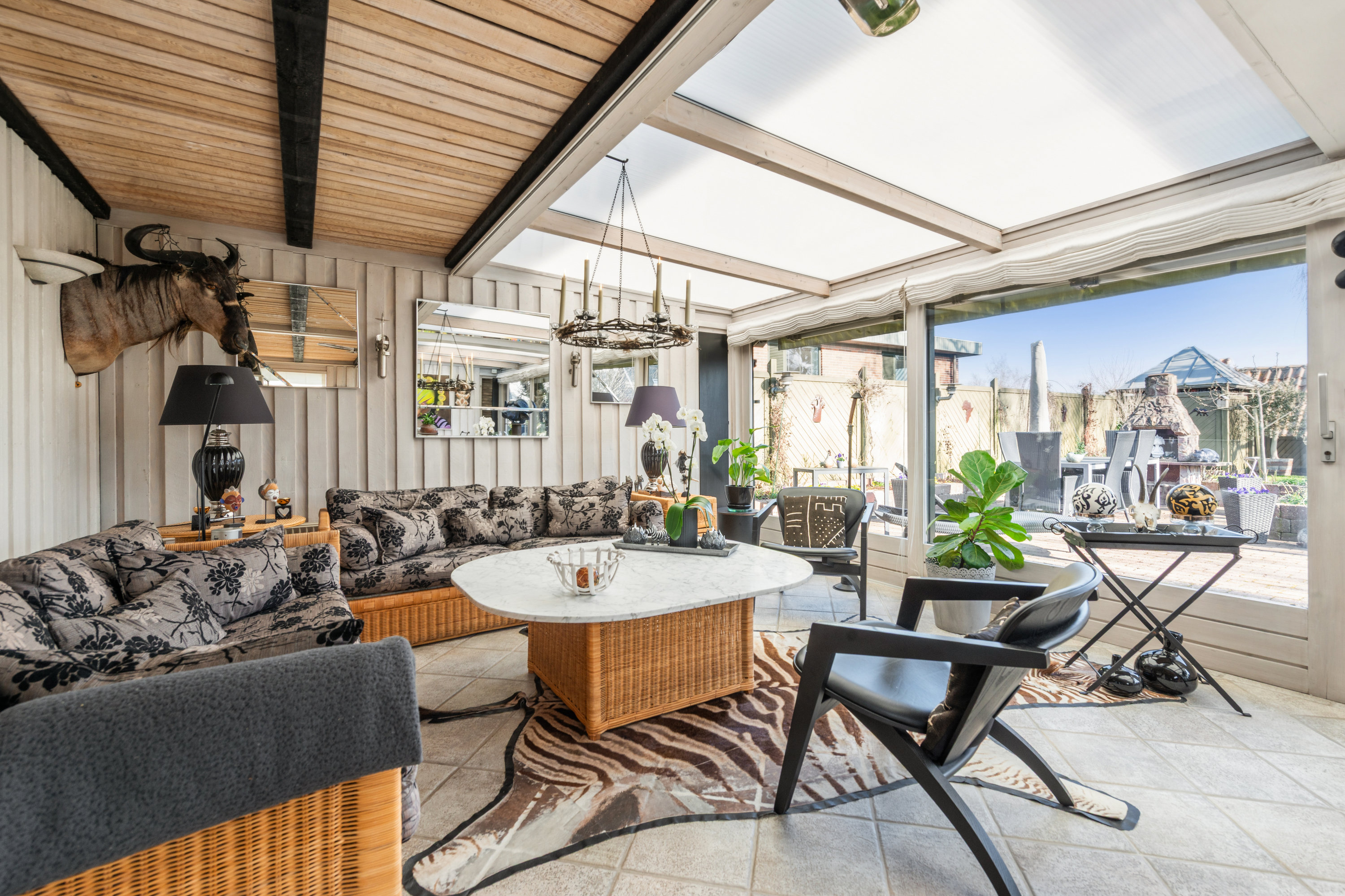 Fremhævet udestue billede i fuldskærmstilstand. Billede af Firkløvervej 5, 2670 Greve