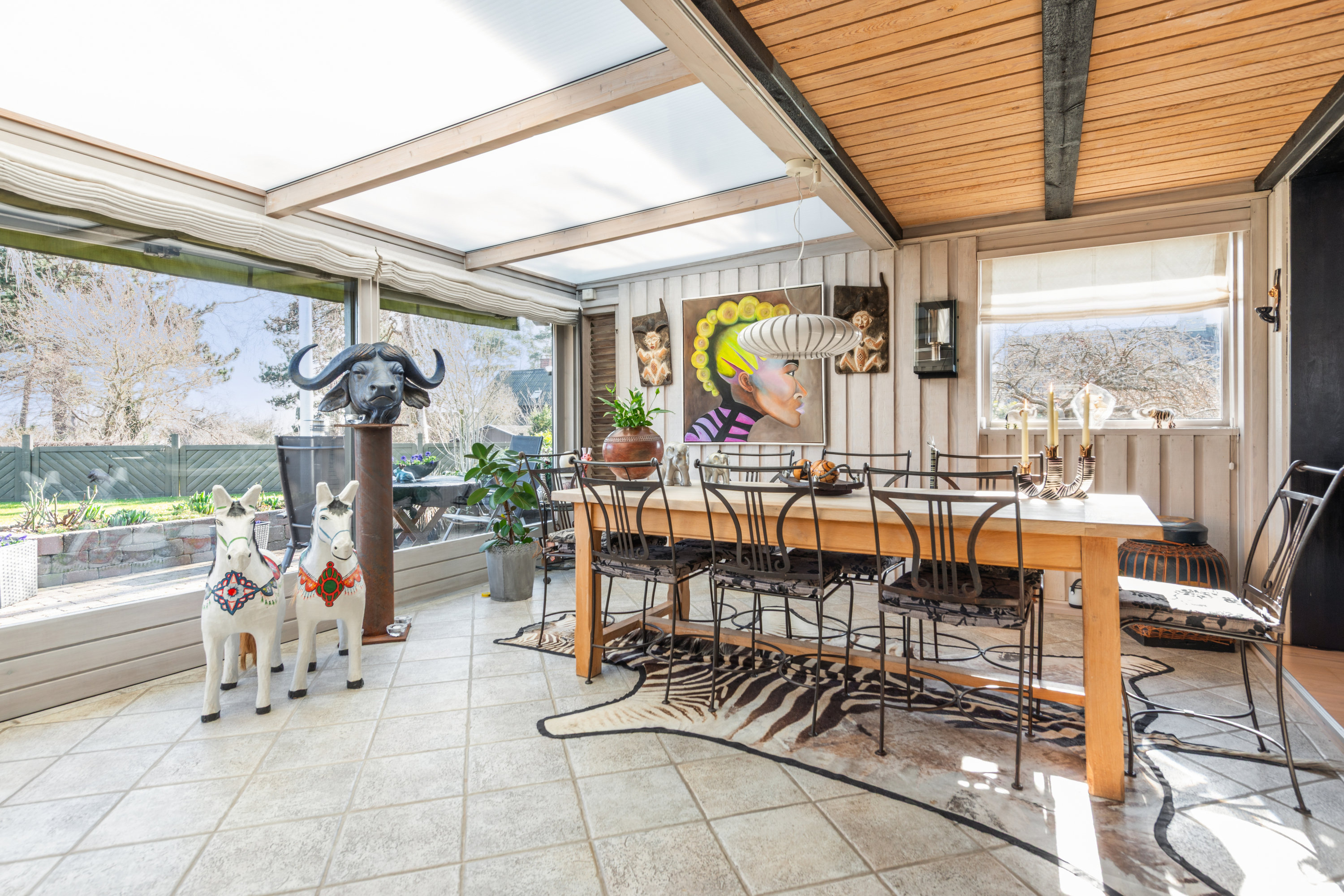 Fremhævet udestue billede i fuldskærmstilstand. Billede af Firkløvervej 5, 2670 Greve